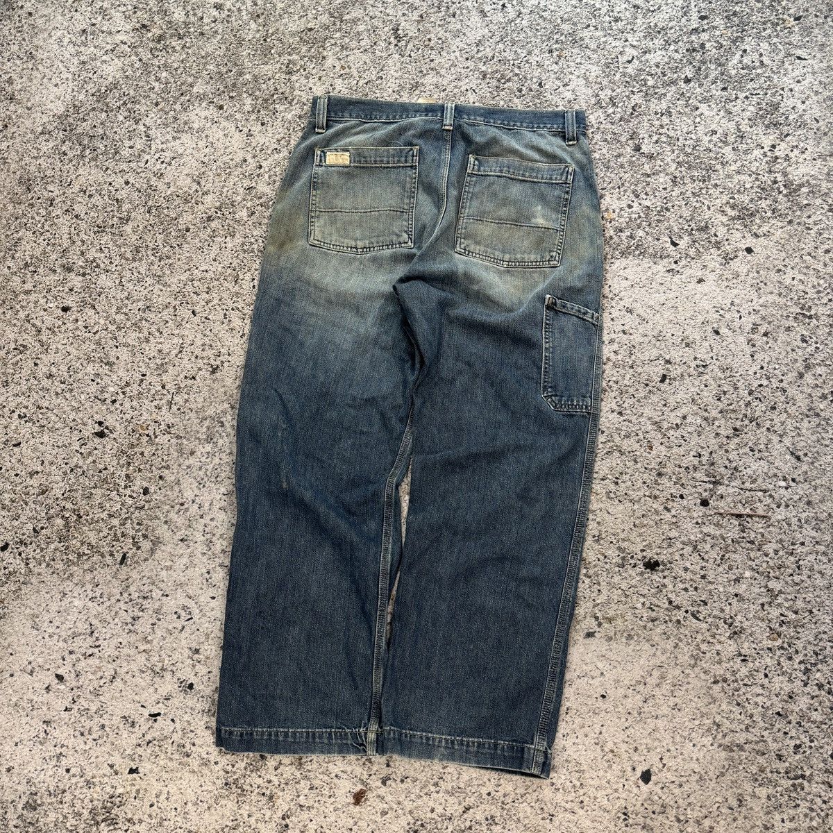 Gap 2000s Y2K Gap Urban Utility Faded Thrashed Jeans ERD Grunge Size US 34 / EU 50 - 11 Thumbnail