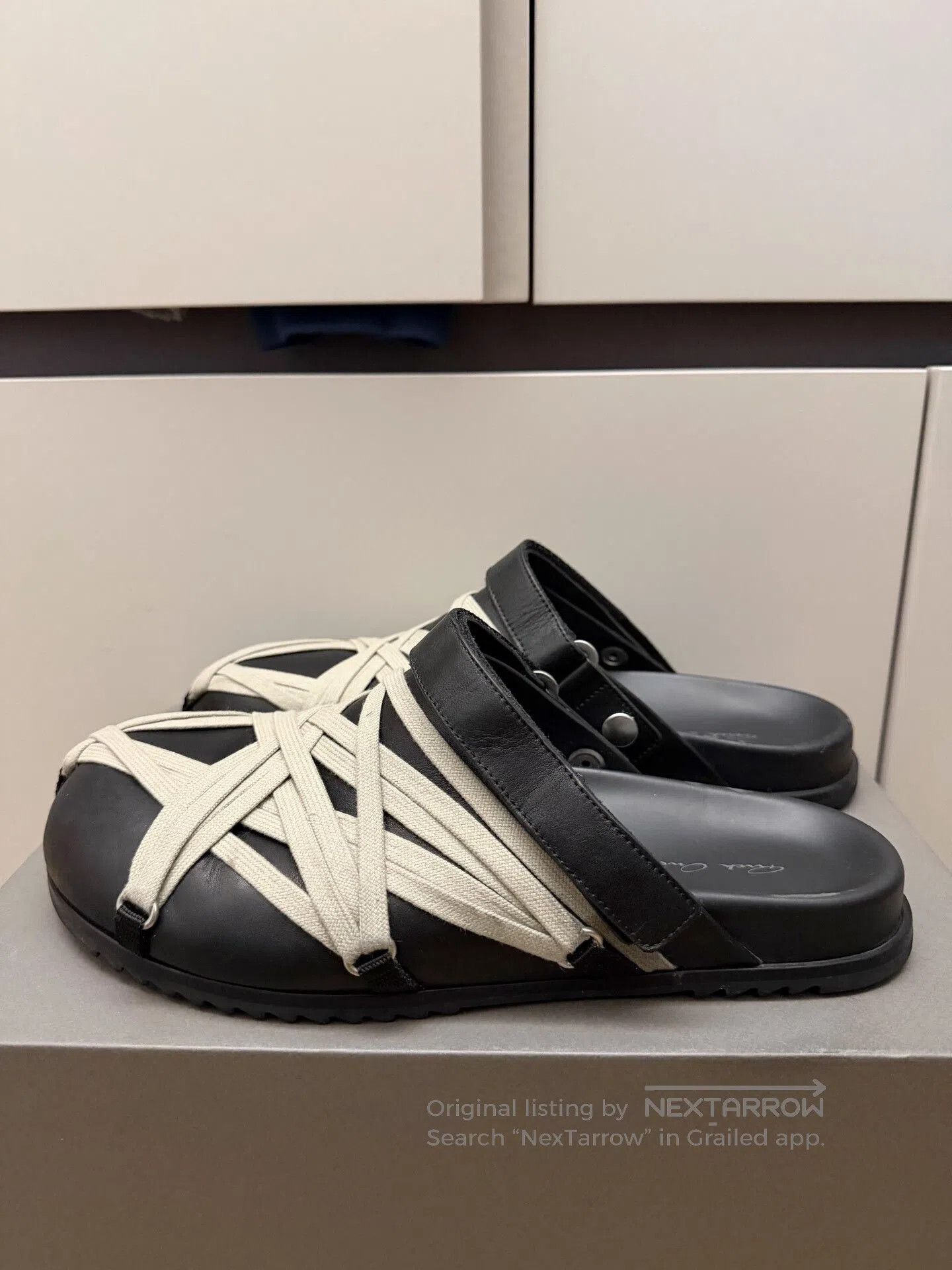 Rick Owens Rick Owens Birkenstock-style Leather Sandals. Size US 9 / EU 42 - 4 Thumbnail