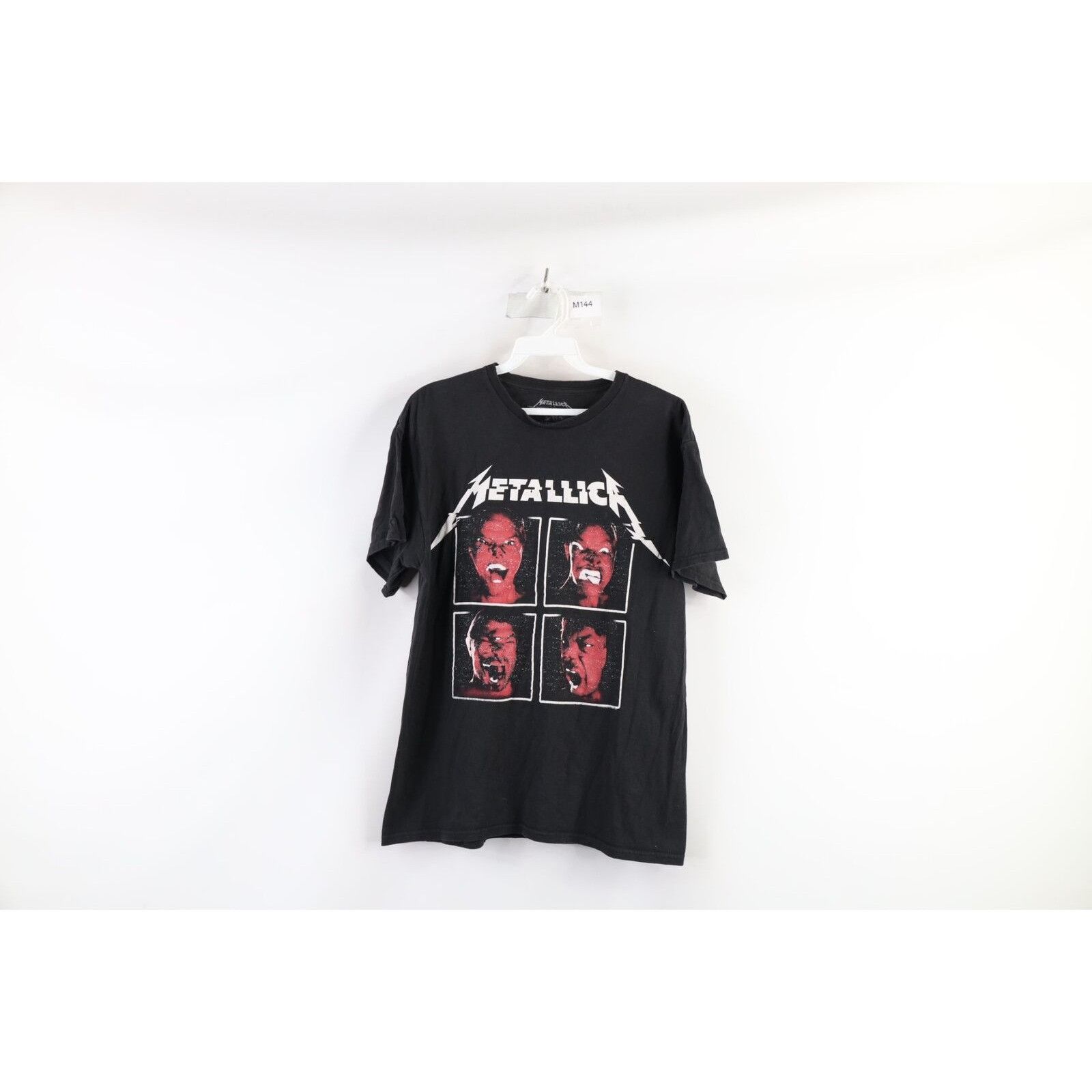 Vintage Metallica Faded Spell Out World Wired Tour Band T-Shirt Size US M / EU 48-50 / 2 - 1 Thumbnail