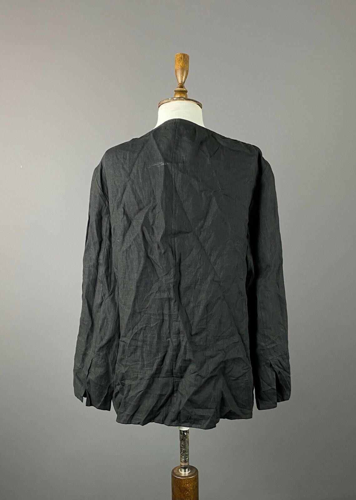 JOHN LAWRENCE SULLIVAN SULU Kerstin Bernecker Black Linen Trapeze Jacket Size 42 Size M / US 6-8 / IT 42-44 - 5 Thumbnail