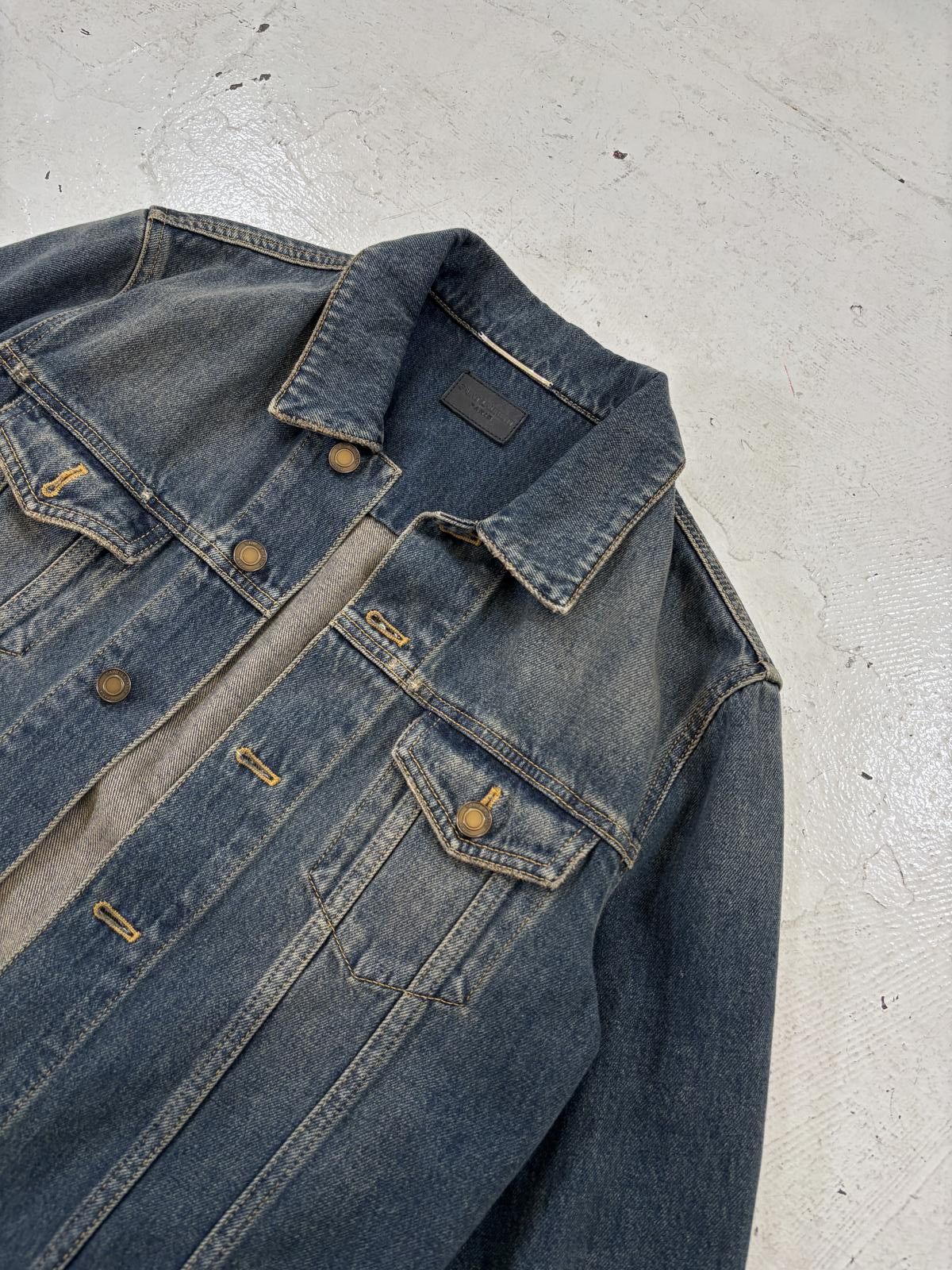 Saint Laurent Paris Saint Laurent Paris rust Denim Jacket Size US S / EU 44-46 / 1 - 3 Thumbnail