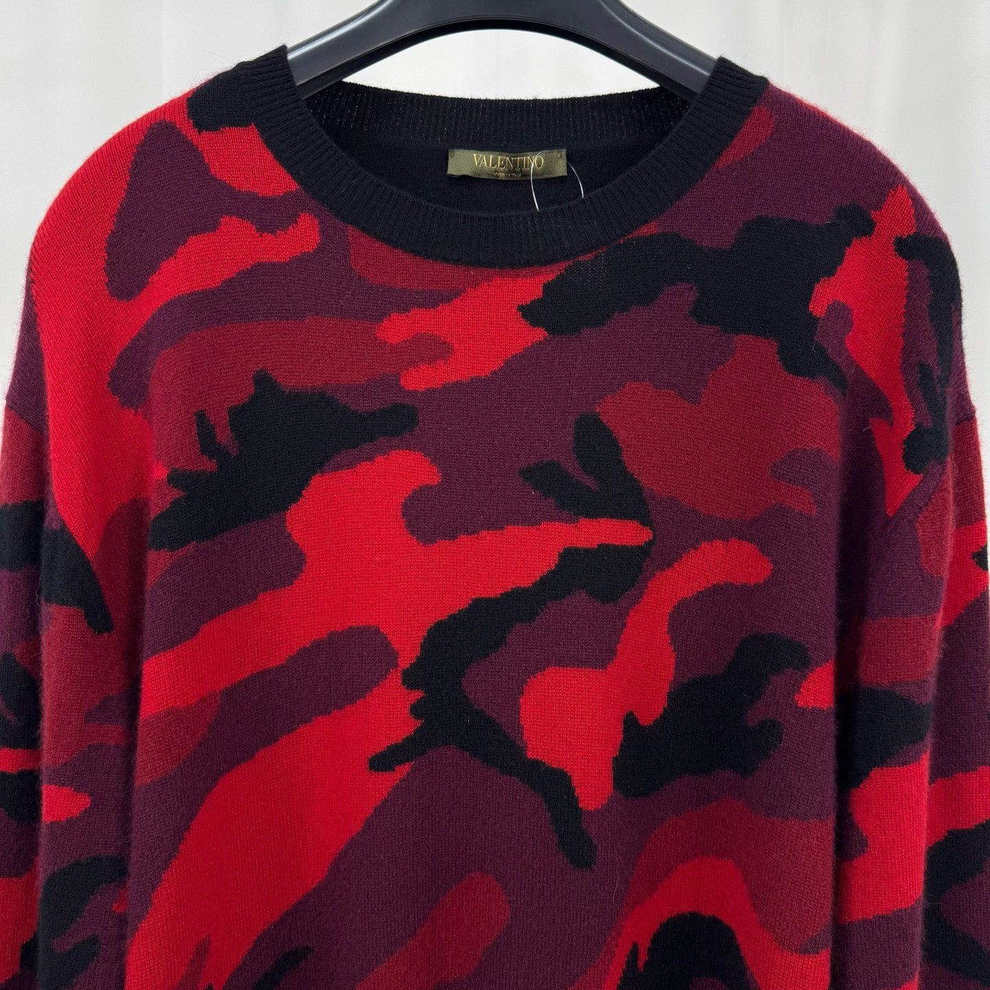 Valentino Valentino Camouflage Stud Wool Knit Sweater Size US XXL / EU 58 / 5 - 3 Thumbnail