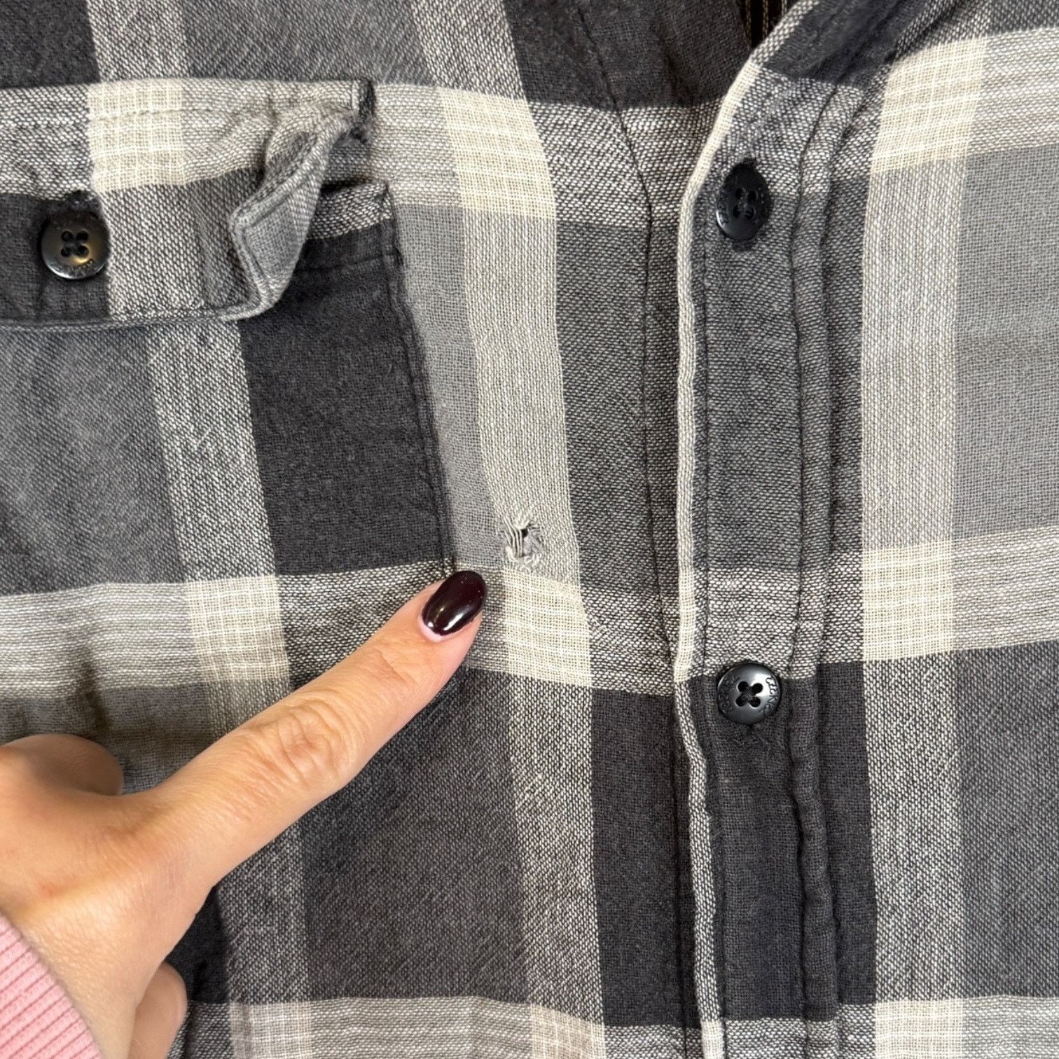 Ezekiel Ezekiel Long-Sleeve Shirt Men's Size S Black & Grey Plaid Size US S / EU 44-46 / 1 - 5 Thumbnail