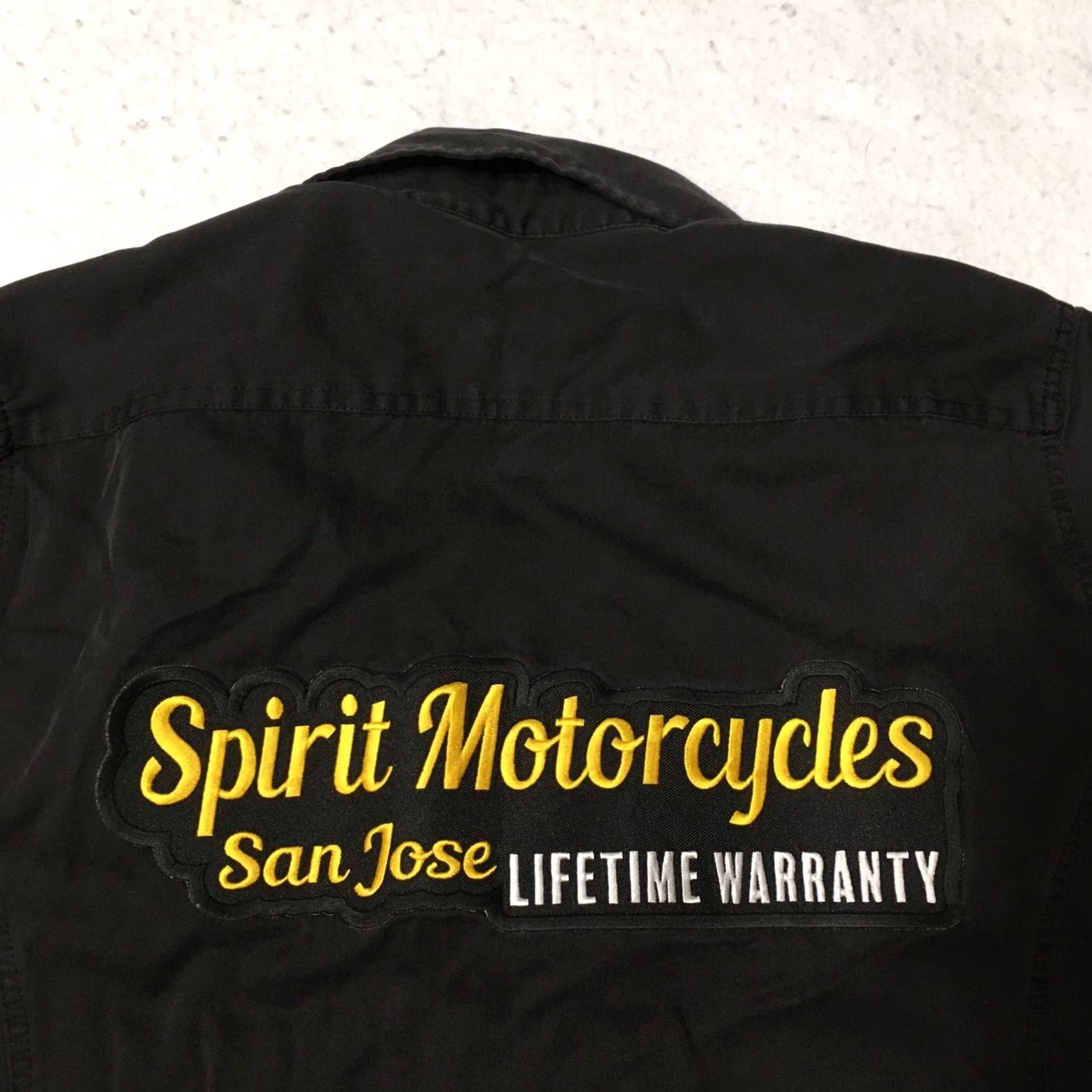 Vintage Throttle Threads Spirit Triumph Women's shirt Button-Up M Black Double-Sided Logo Casual Modern Motorcycle Size M / US 6-8 / IT 42-44 - 5 Thumbnail
