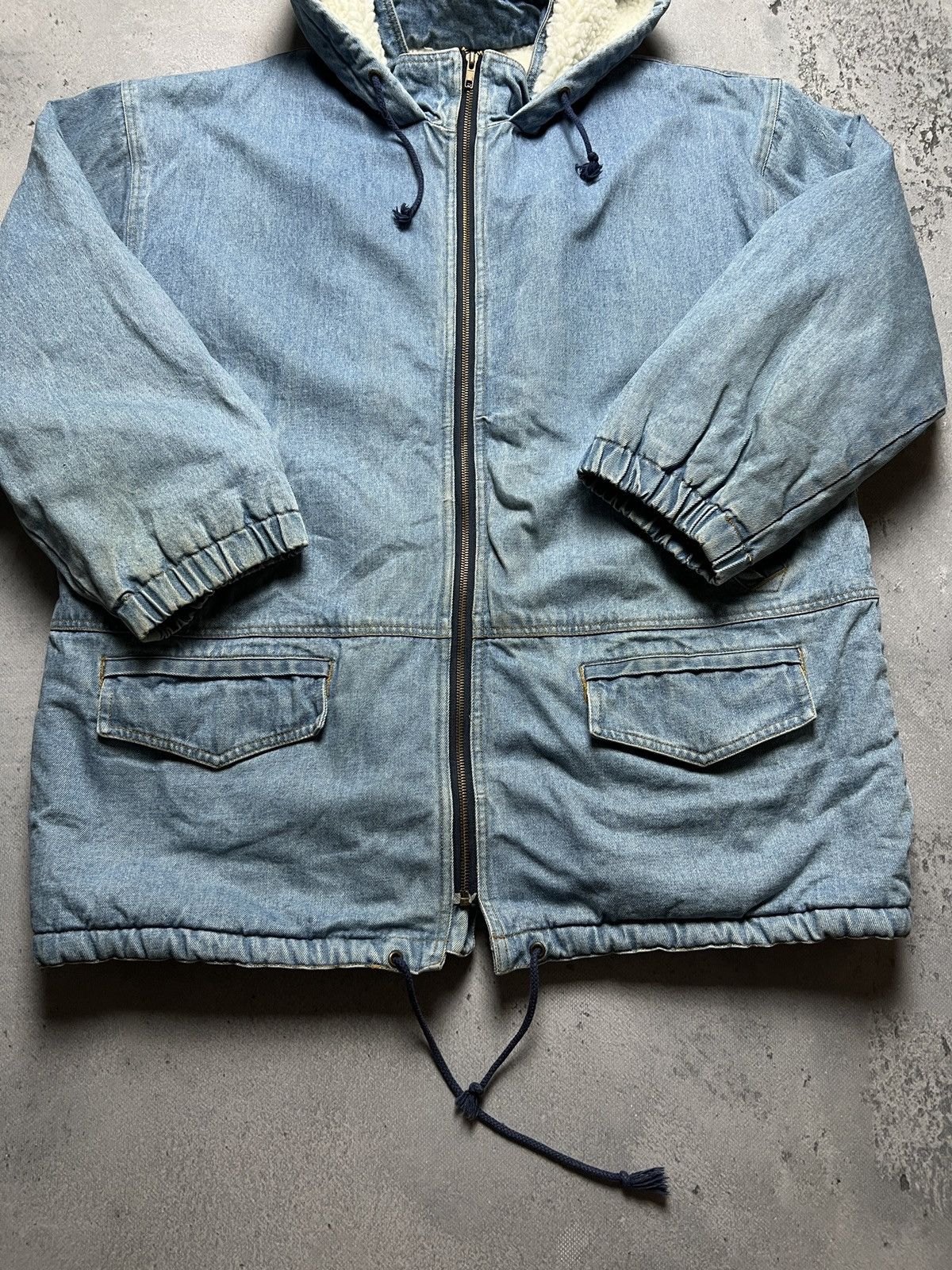 Dolce & Gabbana Vintage Dolce & Gabbana Zip-Up Sherpa Archive Denim Jacket Size US M / EU 48-50 / 2 - 8 Thumbnail