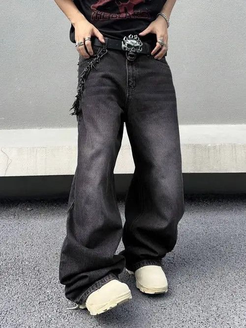 Jean Washed Baggy Denim Jeans Skate Size US 32 / EU 48 - 3 Thumbnail