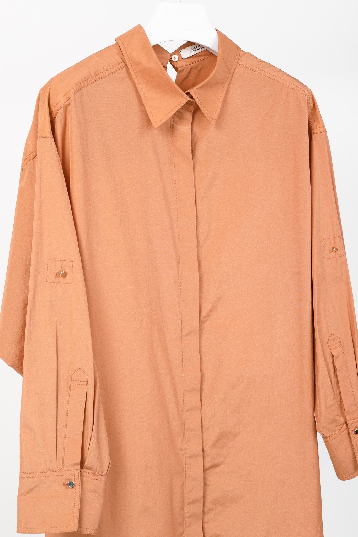 DOROTHEE SCHUMACHER Dorothee Schumacher SP/19 Taffeta Oversized Button-Up Shirt Size XXL / US 16-18 / IT 52-54 - 3 Thumbnail