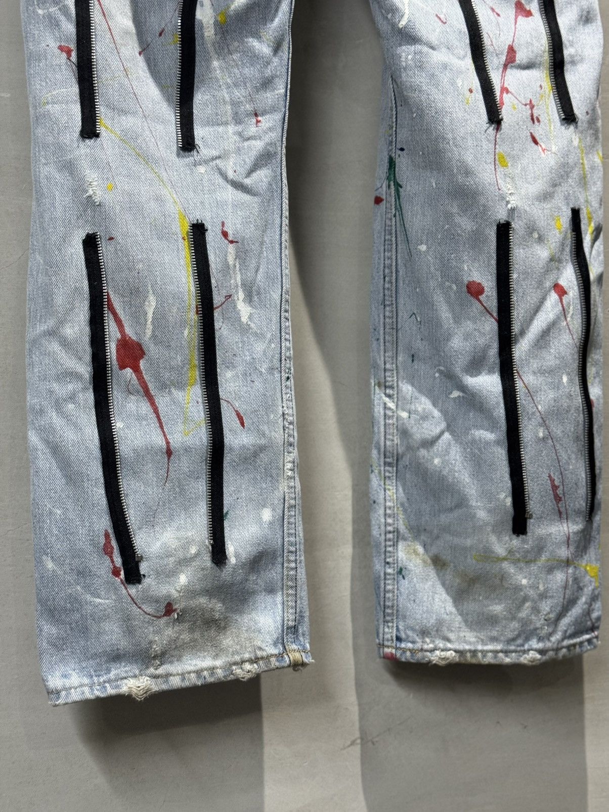 Fragment Design × Levi's Heavily Distressed Levis 505 x Fragment Design Selvedge Jean Size US 36 / EU 52 - 9 Thumbnail