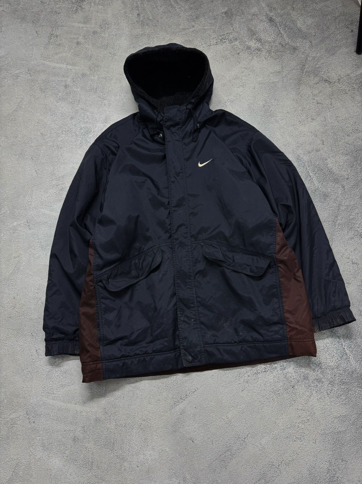 Nike Vintage Y2k Nike Nylon Swoosh Jacket 00’s Size US L / EU 52-54 / 3 - 3 Thumbnail
