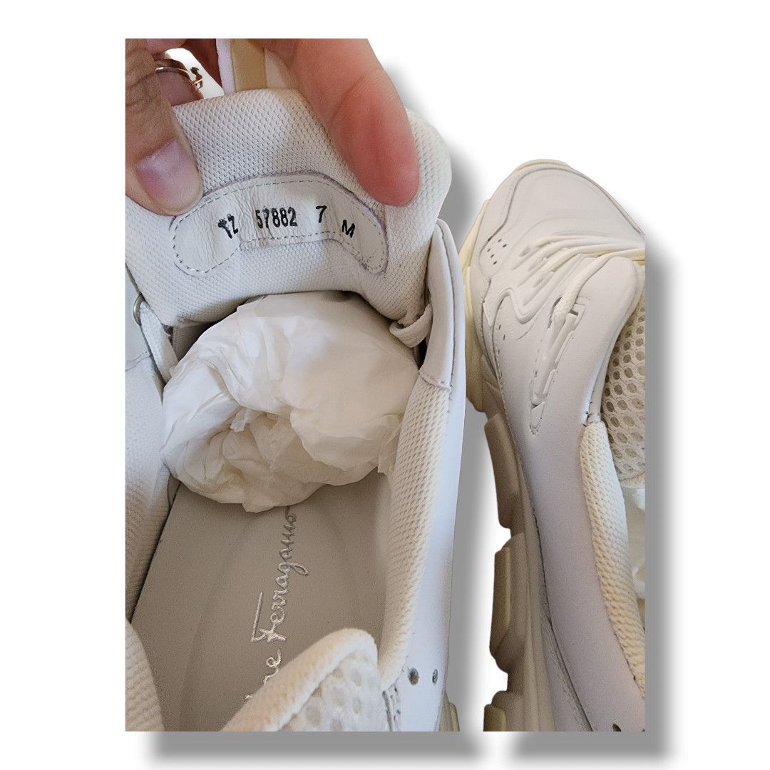 Salvatore Ferragamo Ferragamo White Booster Sneaker Men's Size 7/Women's Size 9 Size US 7 / EU 40 - 16 Thumbnail