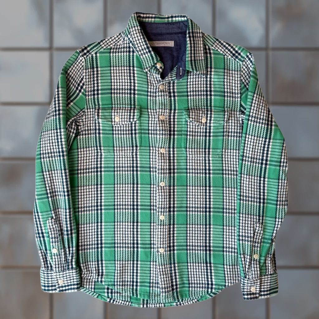 Outerknown Outerknown Blanket Shirt Medium Multicolor Plaid Cotton Button-Up - Casual Workwear, Mens, Long Sleeve, Logo, Pockets, All Seasons Size US M / EU 48-50 / 2 - 1 Thumbnail