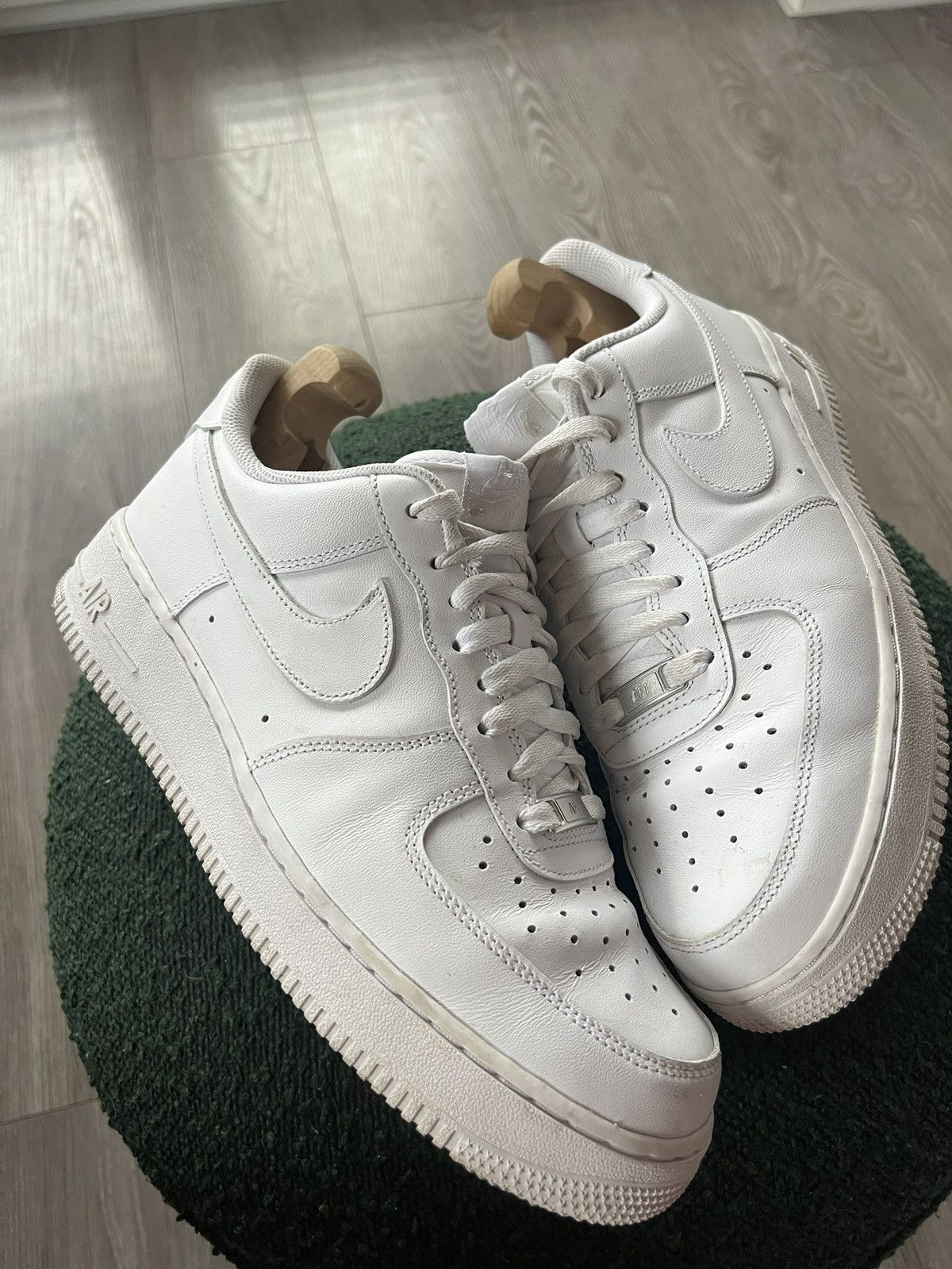 Nike Nike Air Force 1 Triple White AR Leather Sneakers Size US 9 / EU 42 - 7 Thumbnail