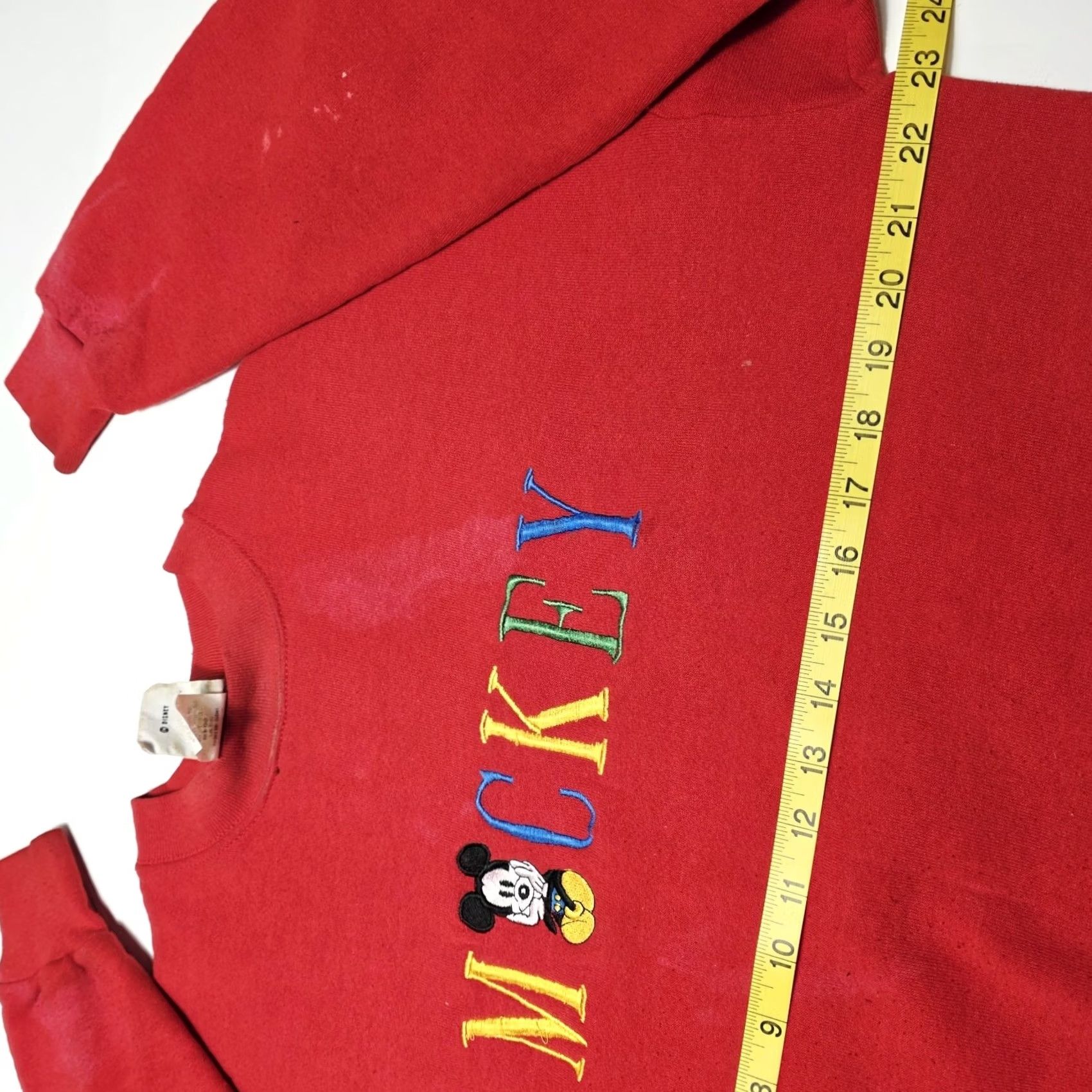 Mickey Unlimited VINTAGE Disney Mickey Mouse Crewneck Sweatshirt Adult XL Embroidered Stained Size US XL / EU 56 / 4 - 5 Thumbnail