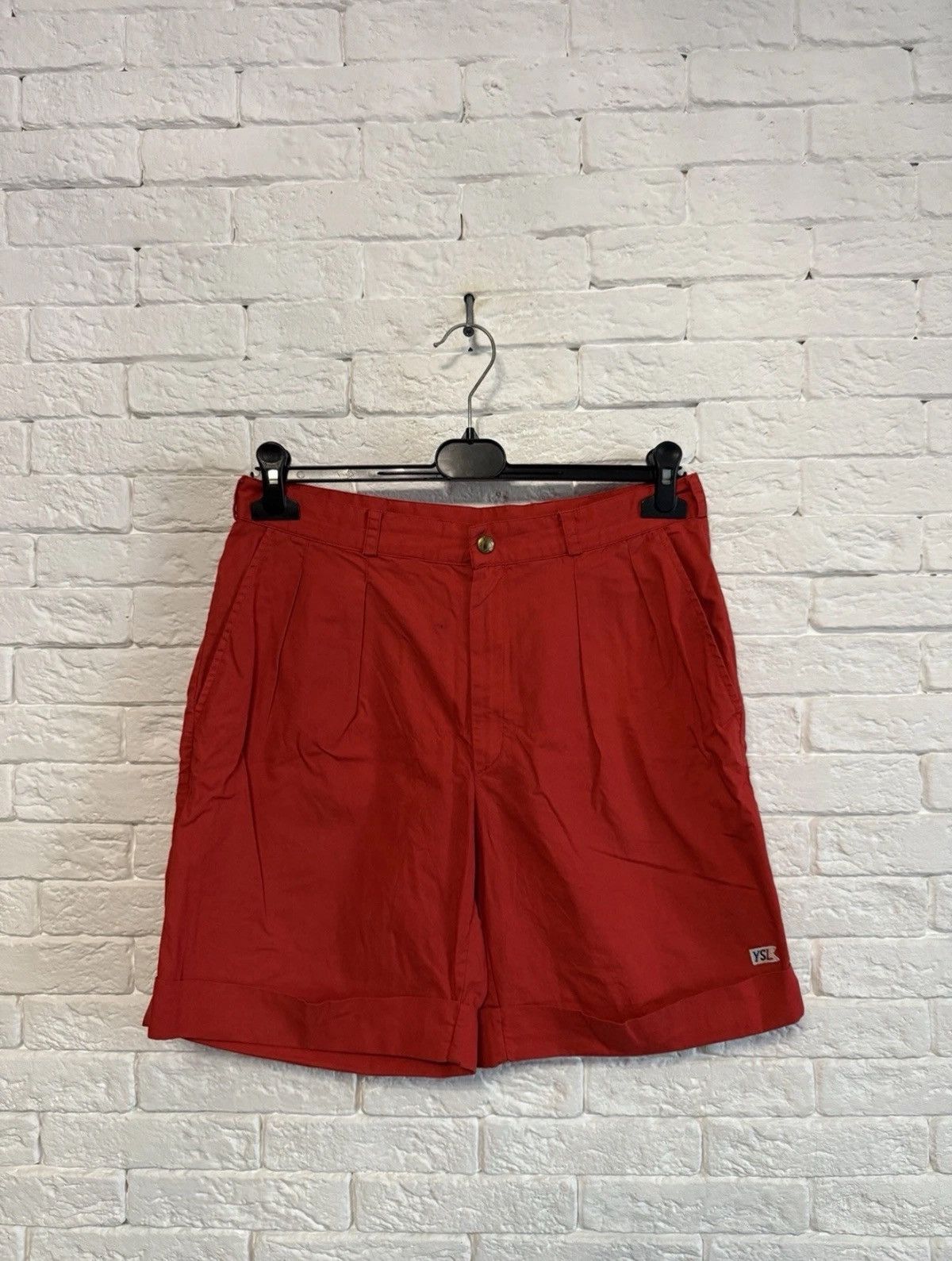 Saint Laurent Paris Very Rare Yves Saitn Laurent 70`s Shorts YSL Italy Made Sz M Size US 32 / EU 48 - 1 Thumbnail