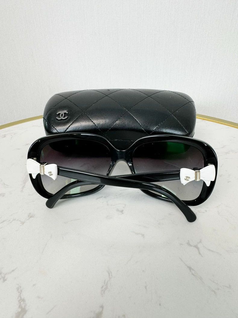 Chanel Chanel Bow Sunglasses with Case -2505 Size ONE SIZE - 2 Thumbnail
