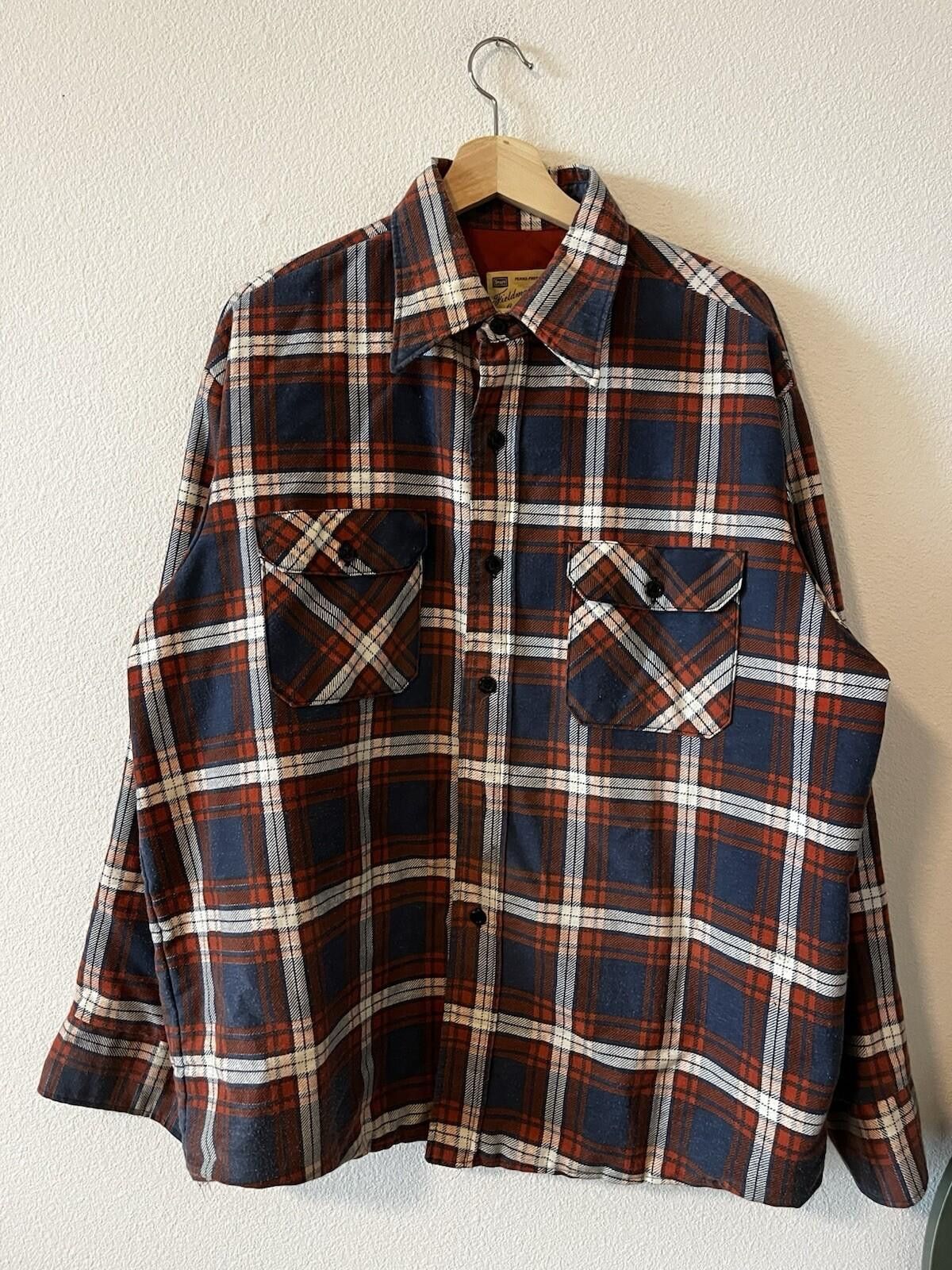 Sears VTG Sears Fieldmaster Flannel Mens XL Plaid Quilt Lined Size US XL / EU 56 / 4 - 1 Thumbnail