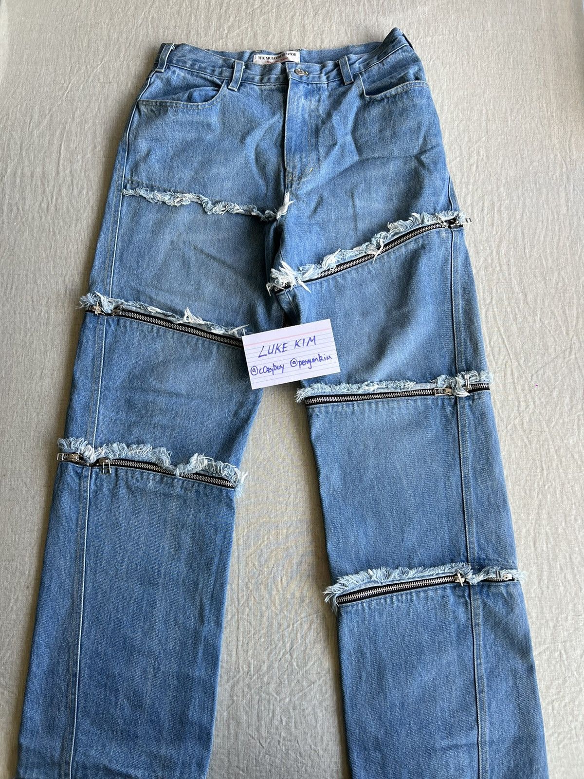 image of Matin Kim The Museum Visitor Jeans in Denim, Men's (Size 32)