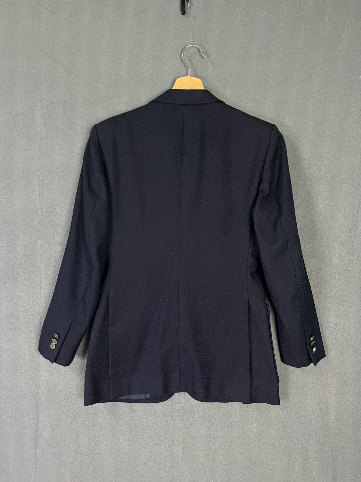 Lanvin × Vintage Lanvin Wool Coat Blazer Navy Blue Size S / US 4 / IT 40 - 2 Thumbnail