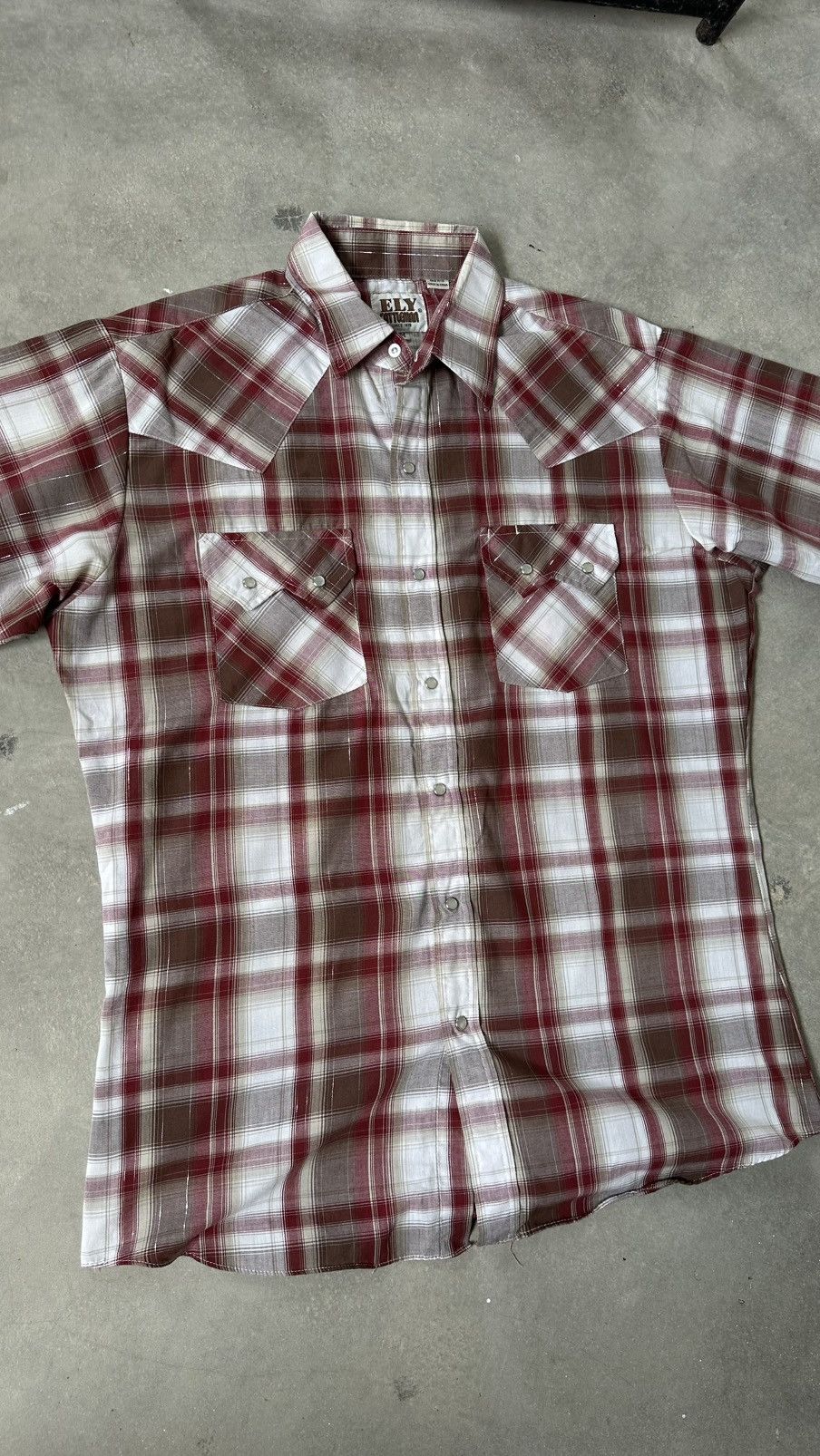 Vintage VINTAGE ELY CATTLEMAN WESTERN SHIRT PEARL SNAP Size US M / EU 48-50 / 2 - 2 Thumbnail