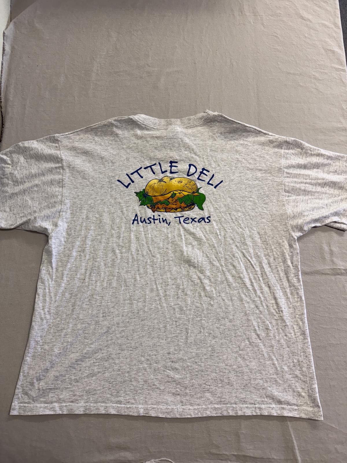 Hanes T-shirt Little Deli Austin Texas Sandwich & Pizzeria XL Size US XL / EU 56 / 4 - 3 Thumbnail