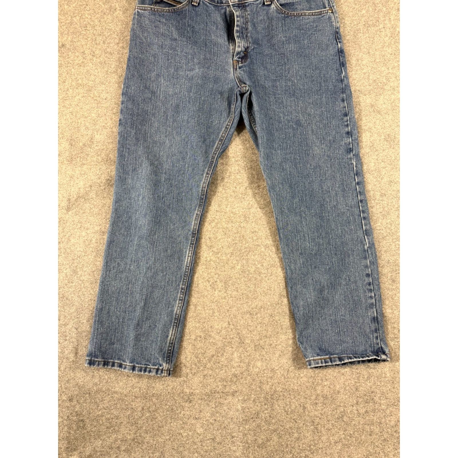 Lee Lee Jeans Mens 38x30 Blue Denim 5-Pocket Regular Fit Straight Leg Jeans Mens Regular Blue Denim Lee 5-Pocket Logo Breathe Comfort Pockets Vintage No Size US 38 / EU 54 - 4 Thumbnail