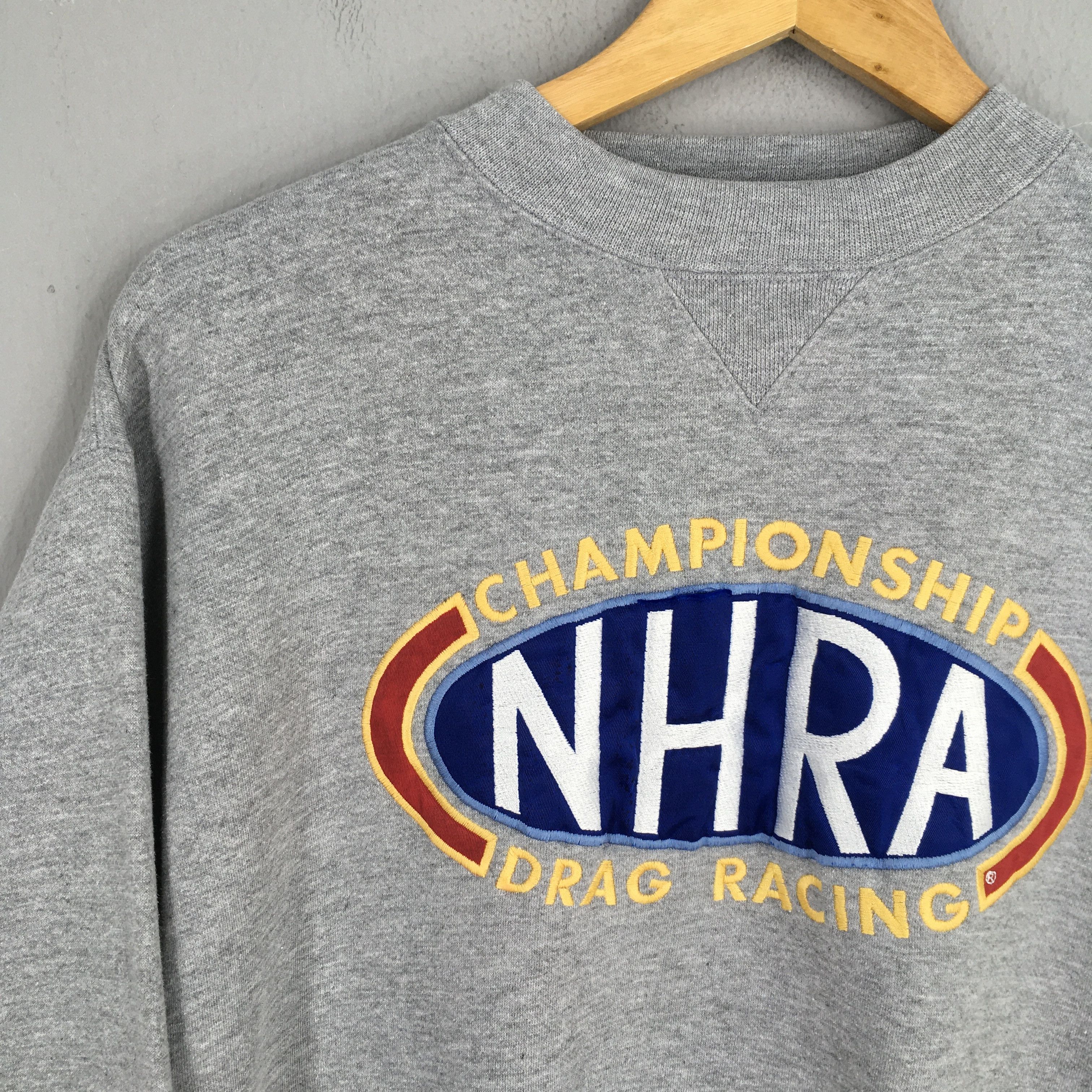 Vintage Vintage 90s NHRA Championship Drag Racing Sweatshirt Medium Size US M / EU 48-50 / 2 - 4 Thumbnail