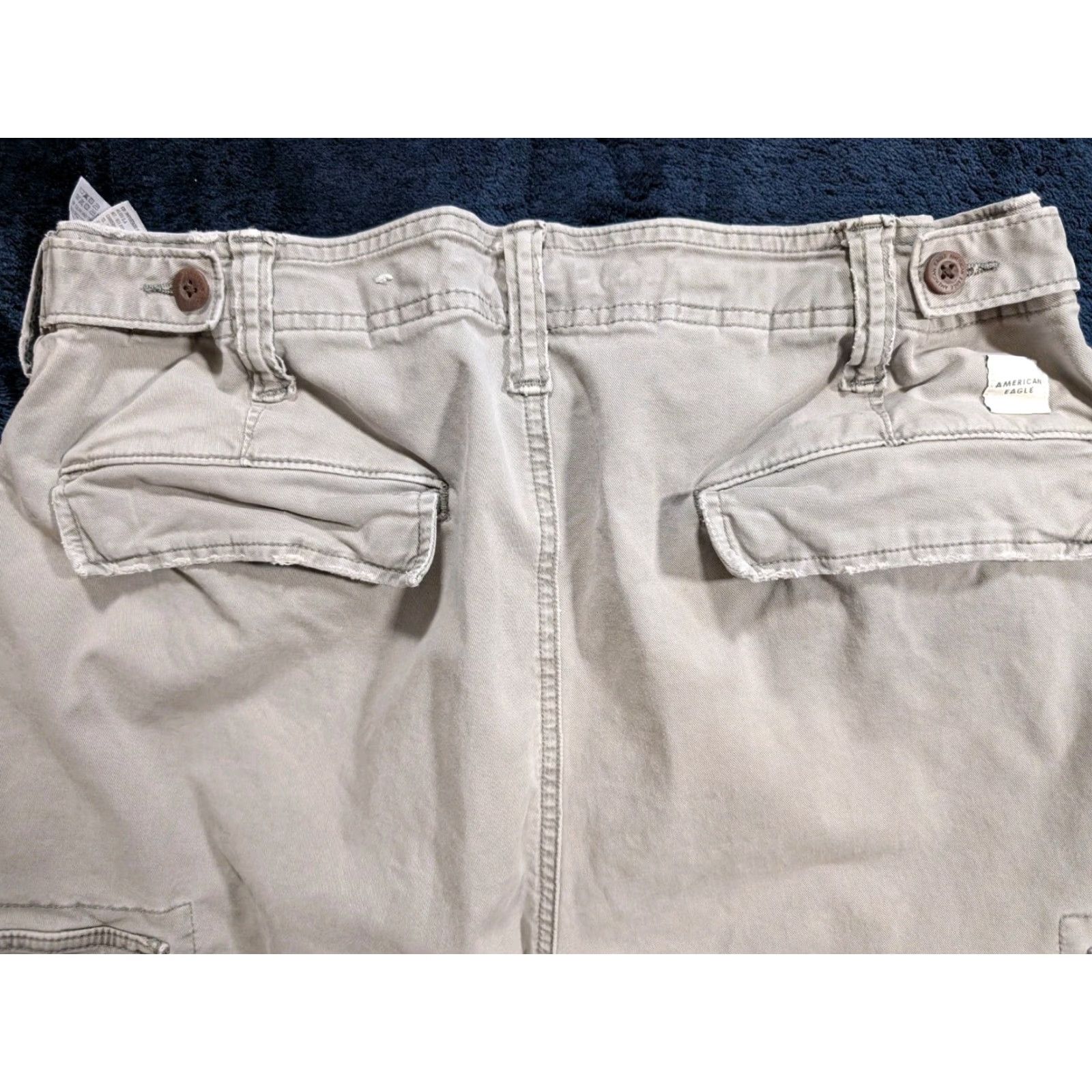 American Eagle Outfitters American Eagle Outfitters Cargo Pants Men 34x30 Gray Canvas Flex Lived In Straight 34in Inseam Regular Fit Vintage No Size US 34 / EU 50 - 6 Thumbnail