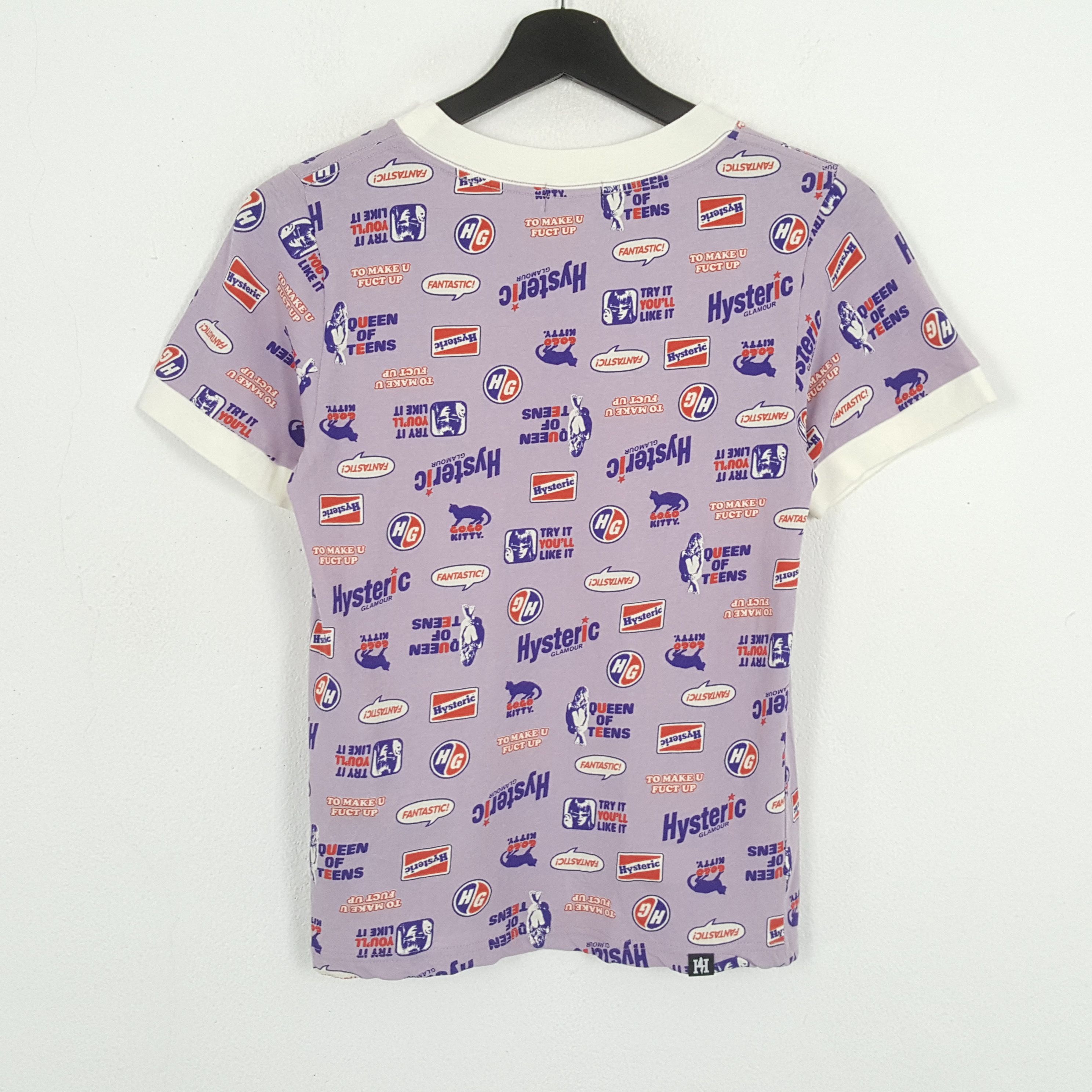 Hysteric Glamour HYSTERIC GLAMOUR Japanese Brand Fullprint Design Tshirt Size XS / US 0-2 / IT 36-38 - 3 Thumbnail