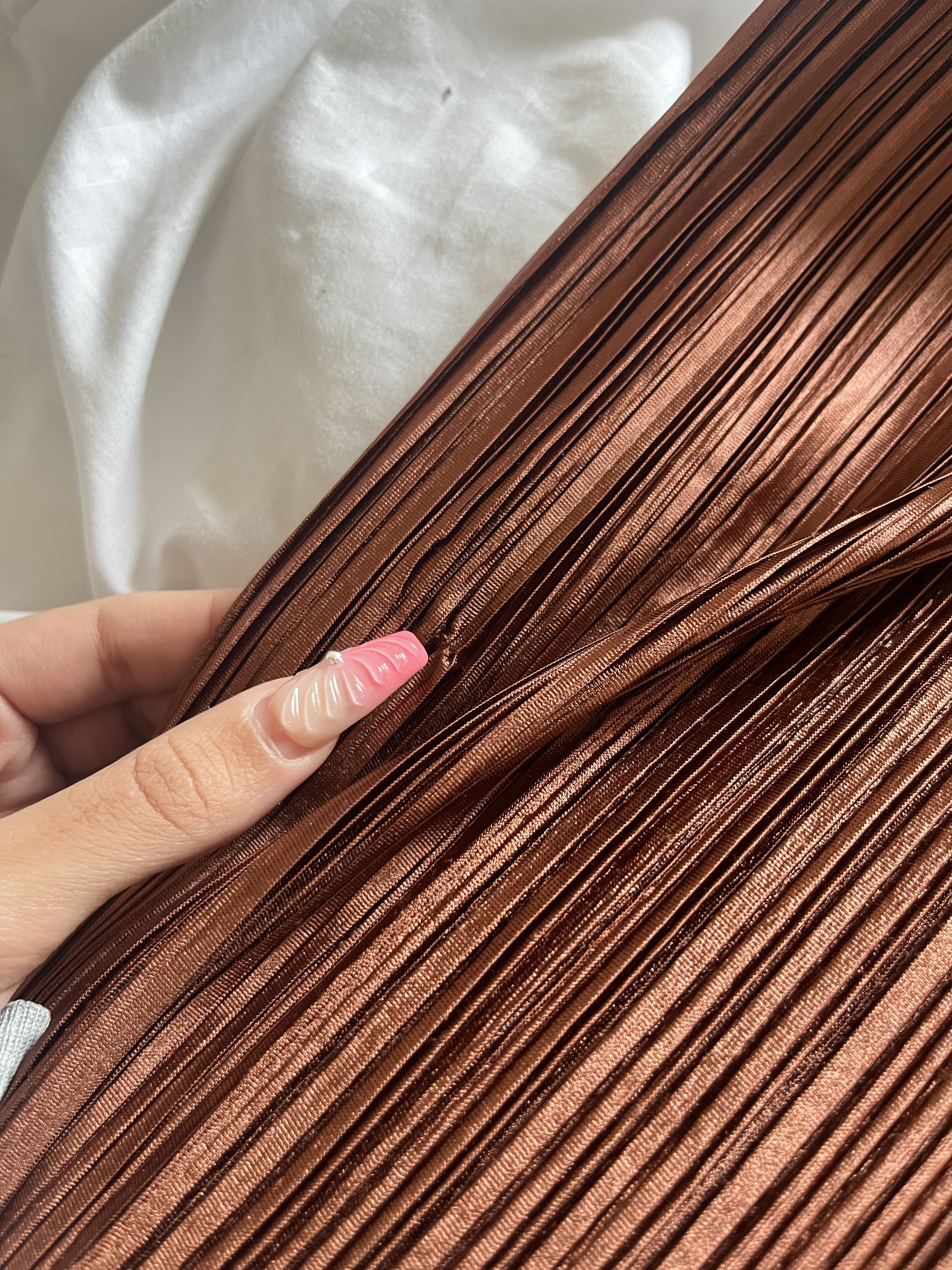 Issey Miyake Issey Miyake pleats please brown skirt Size 25" / US 0 / IT 36 - 6 Thumbnail