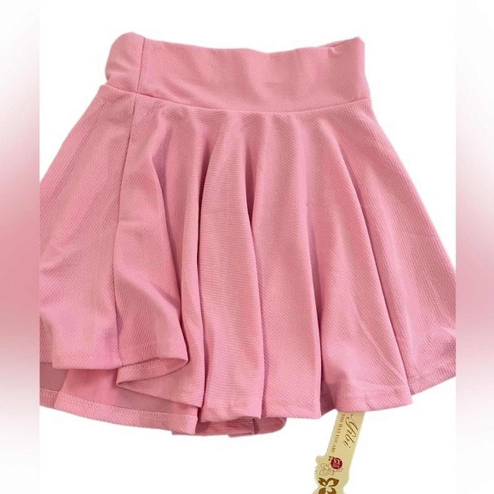 Designer NWT‎ Afibi XS Barbie Pink Tennis Skirt. Size 26" / US 2 / IT 38 - 2 Thumbnail