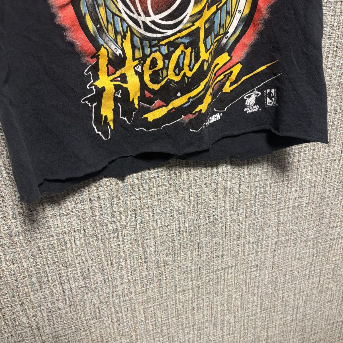 Vintage 90s Trench Ultra Miami Heat Tee – Raw Hem Black Size US M / EU 48-50 / 2 - 5 Thumbnail