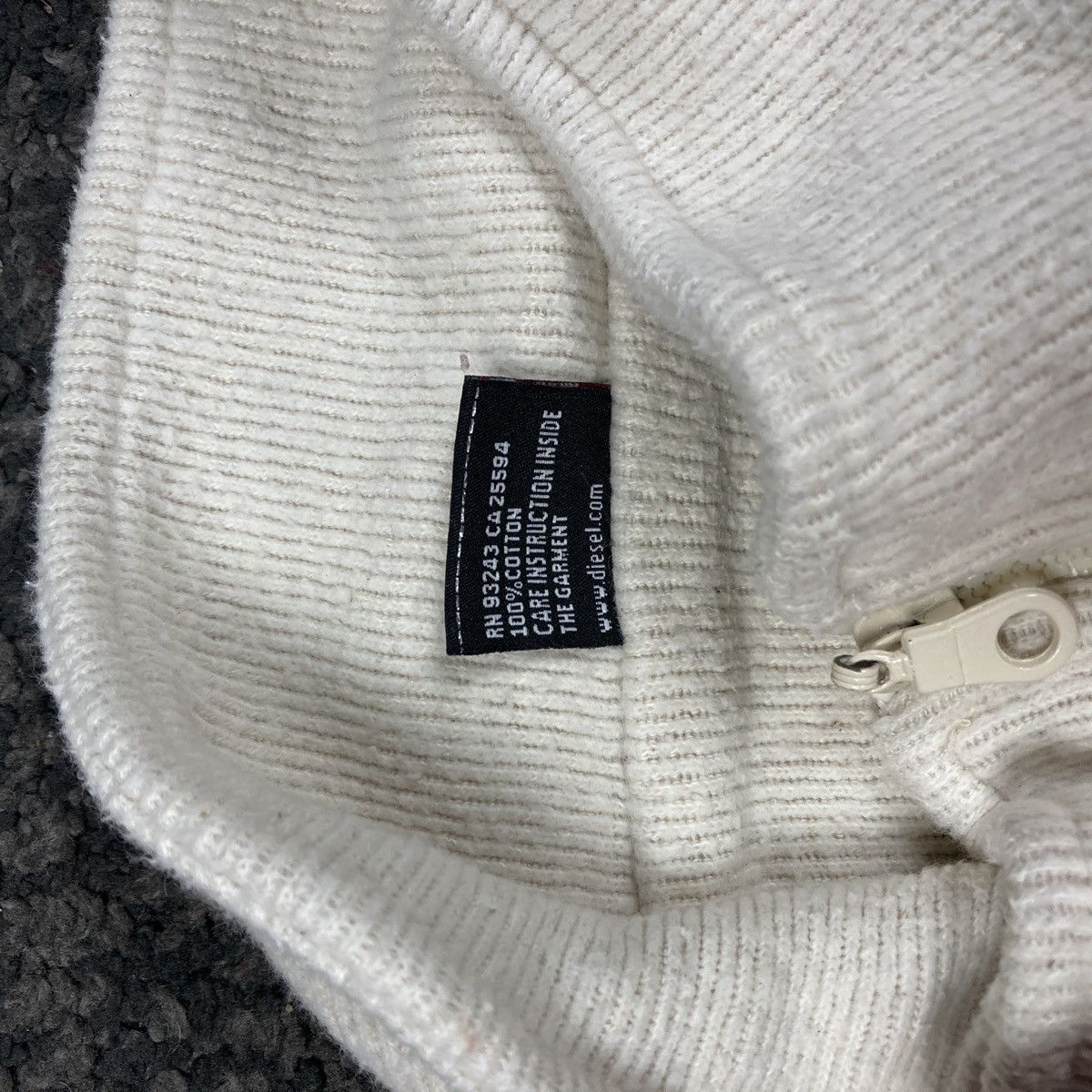 Diesel × Vintage Diesel big logo 3/4 zip vintage sweater Size US L / EU 52-54 / 3 - 5 Thumbnail