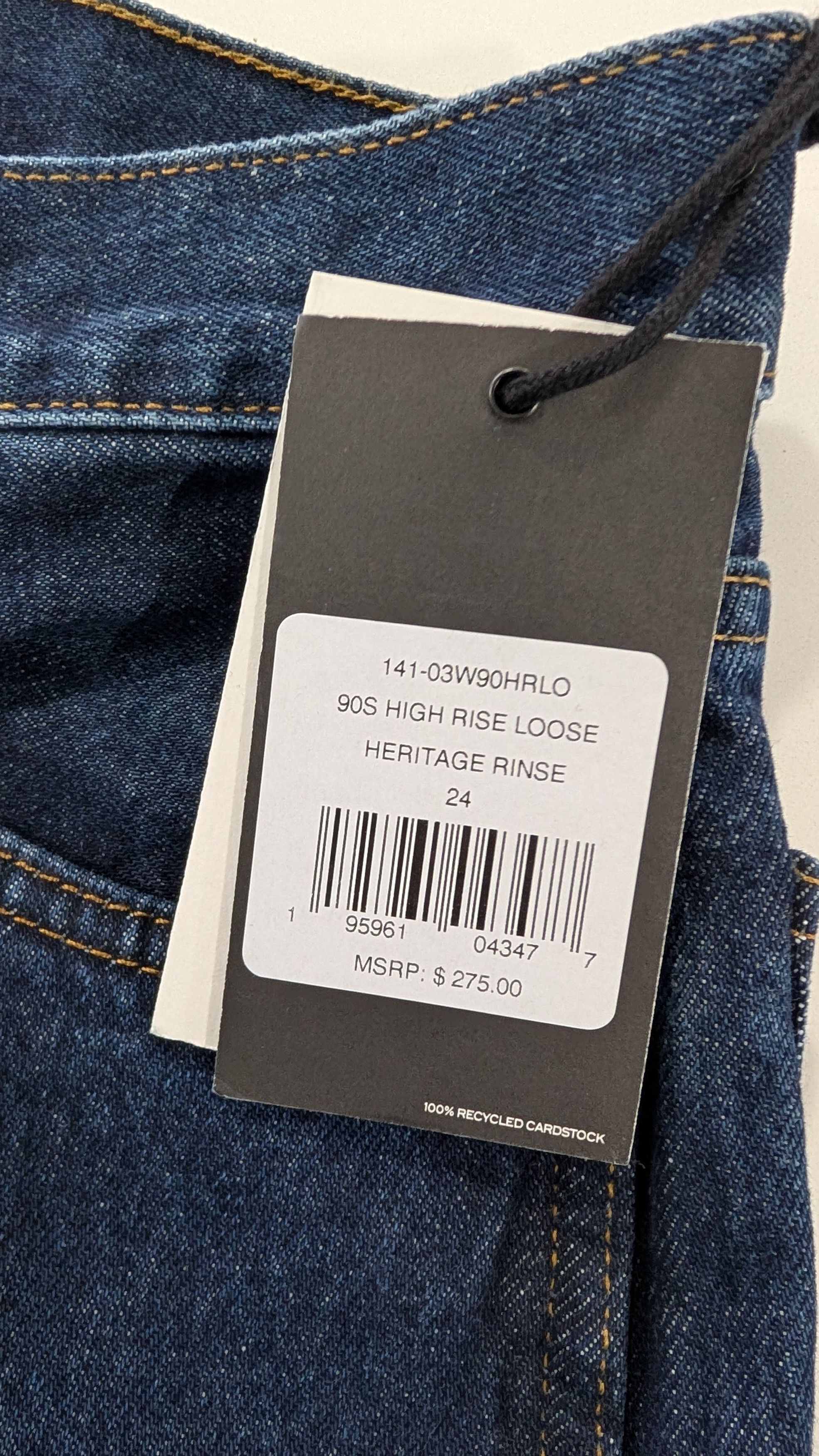 RE/DONE RE/DONE 90s High Rise Loose Jeans Size 24 Size 24" / US 00 / IT 34 - 4 Thumbnail
