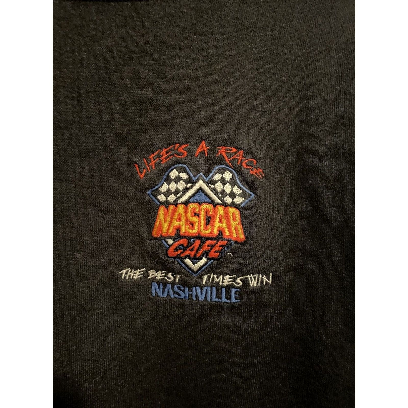 NASCAR VINTAGE Nascar Cafe Nashville Crewneck Sweatshirt Women’s Size L Black Logo Embroidered Nascar Cafe Classic Sports Sweatshirt Womens Size L / US 10 / IT 46 - 2 Thumbnail