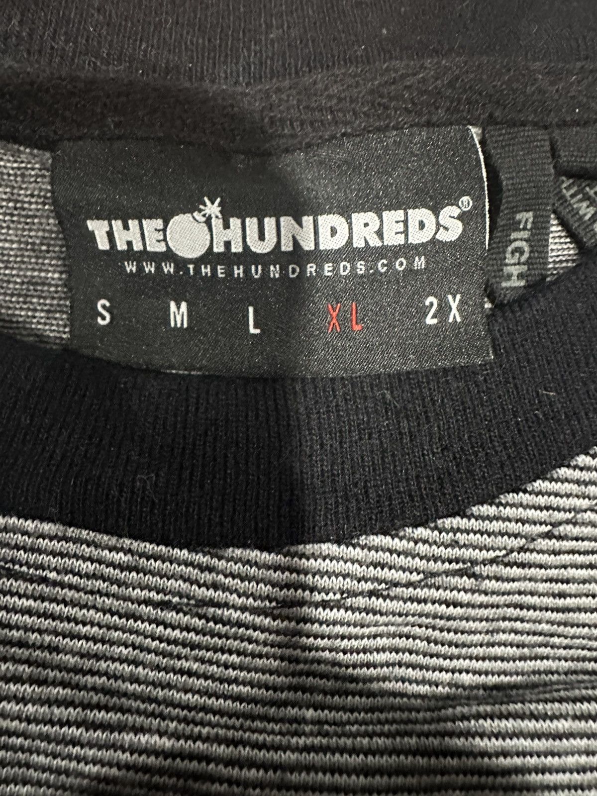 The Hundreds THE HUNDREDS DOME BLACK & WHITE STRIPED T-SHIRT Size US XL / EU 56 / 4 - 2 Thumbnail