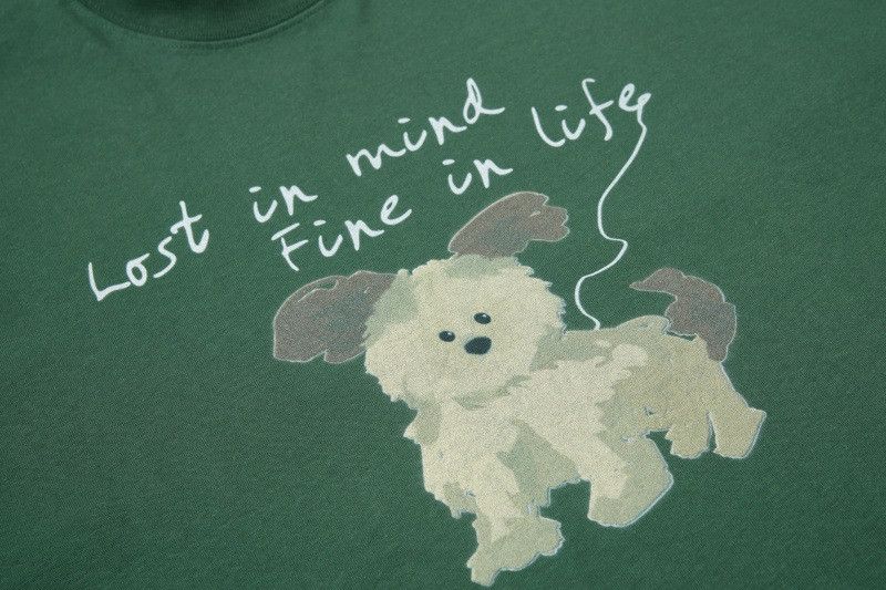 Japanese Brand Men's American-Style Cartoon Puppy T-Shirt Size US M / EU 48-50 / 2 - 3 Thumbnail