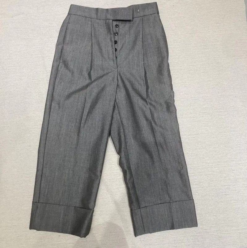 Thom Browne Thom Browne Gray Women's Casual Pants 0089 Size 26" / US 2 / IT 38 - 1 Thumbnail