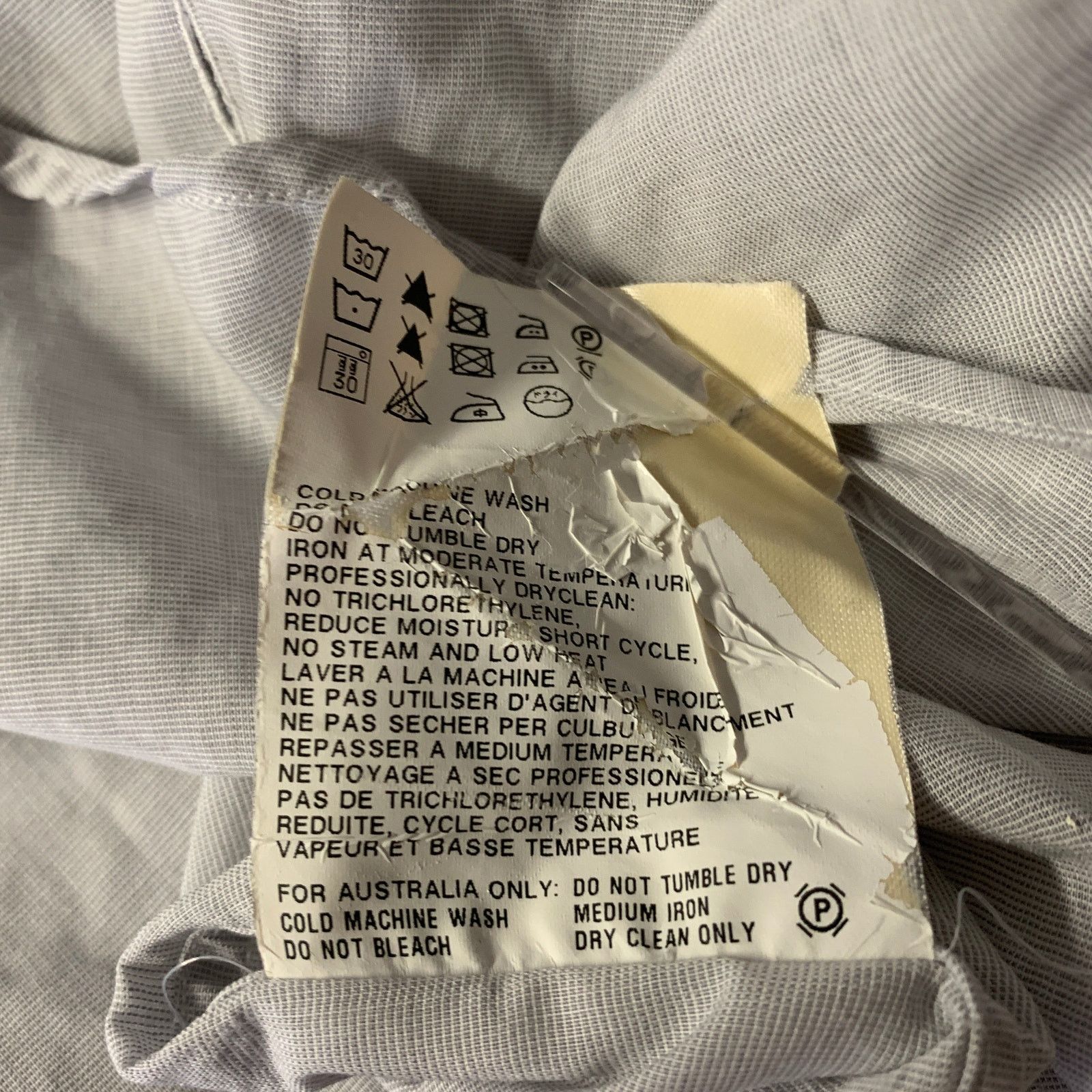 Jil Sander JIL SANDER Size M Grey Cotton Button Up Long Sleeve Shirt Size US M / EU 48-50 / 2 - 8 Thumbnail