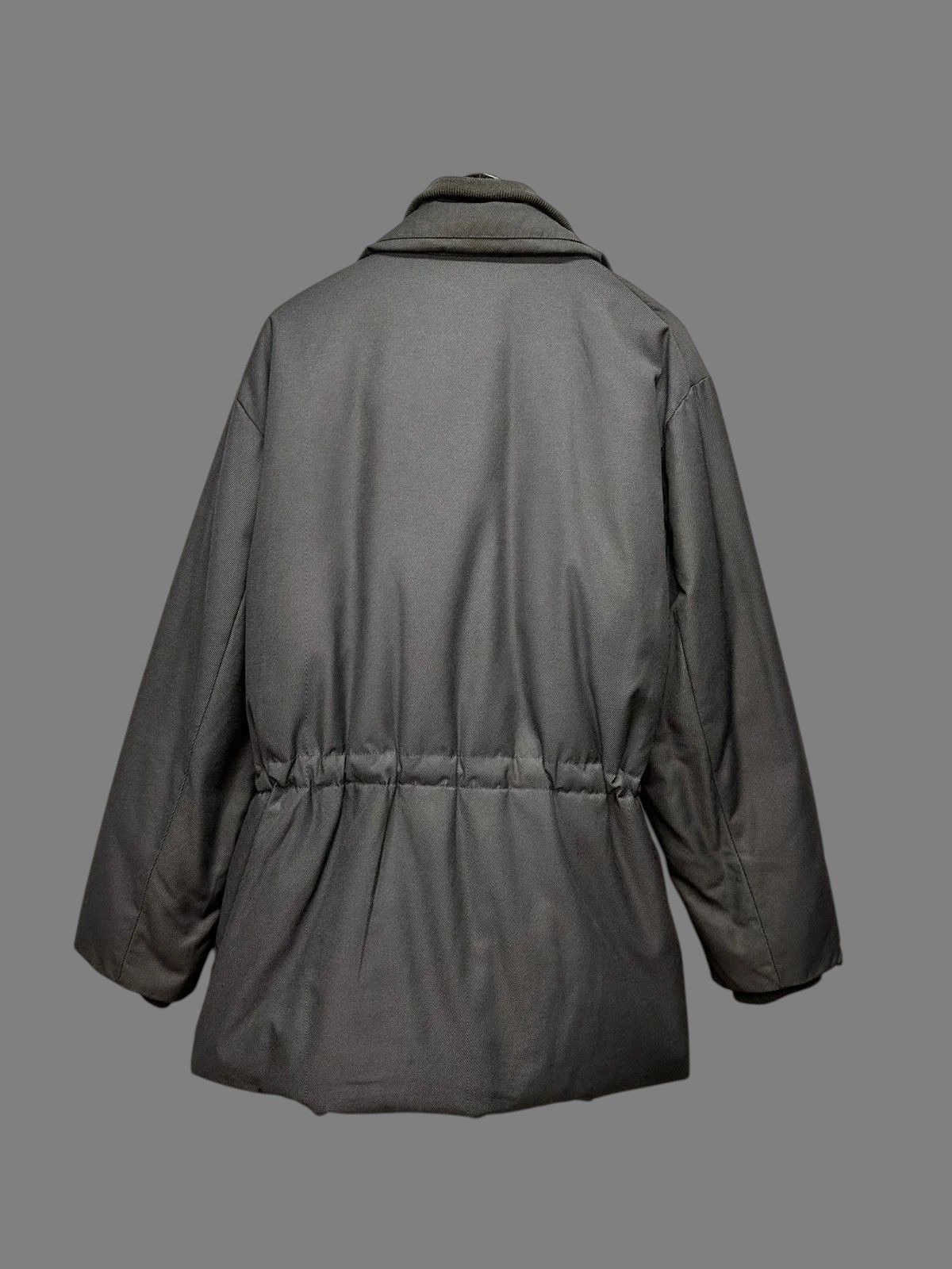 Allsaints Husky Grey Quilted Long Jacket British Country Classic Style Size US L / EU 52-54 / 3 - 14 Thumbnail