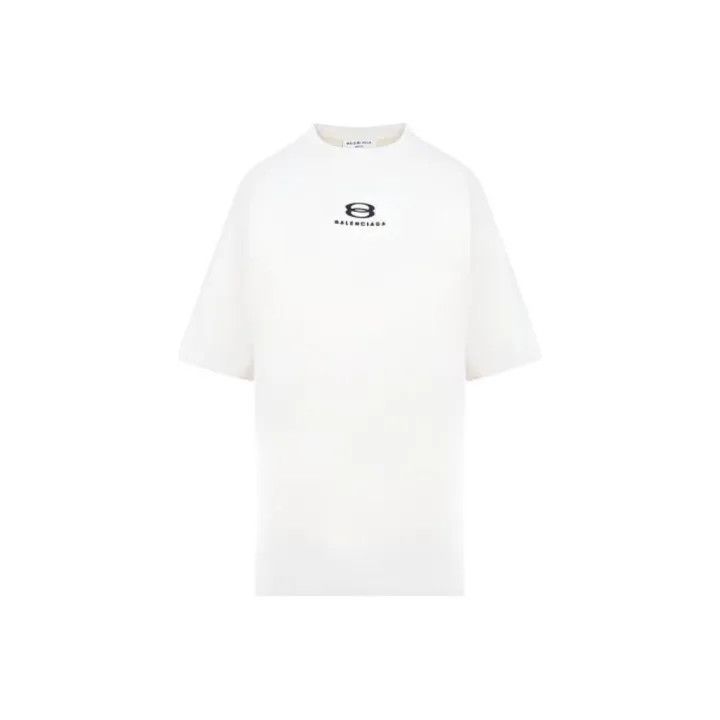 Balenciaga Balenciaga White Graphic Print T-Shirt for Women 0079 Size S / US 4 / IT 40 - 1 Thumbnail