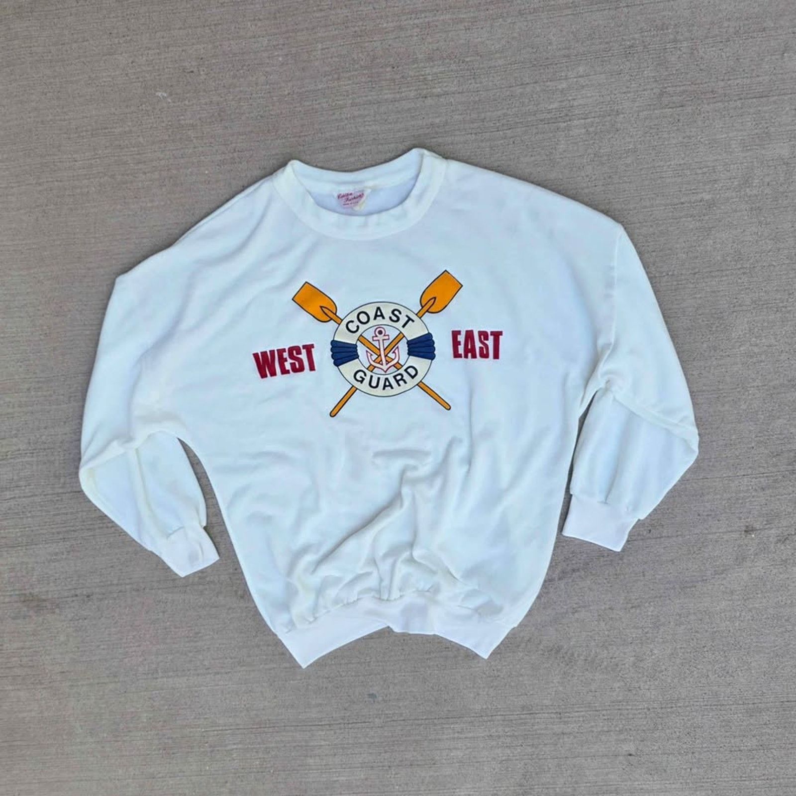 Vintage Vintage West Coast East Coast Guard Sweatshirt USA Made Size US M / EU 48-50 / 2 - 1 Thumbnail