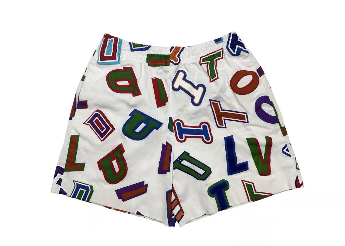 Louis Vuitton Louis Vuitton LV x NBA All-Over Logo Print Shorts J31 Size US 38 / EU 54 - 2 Thumbnail