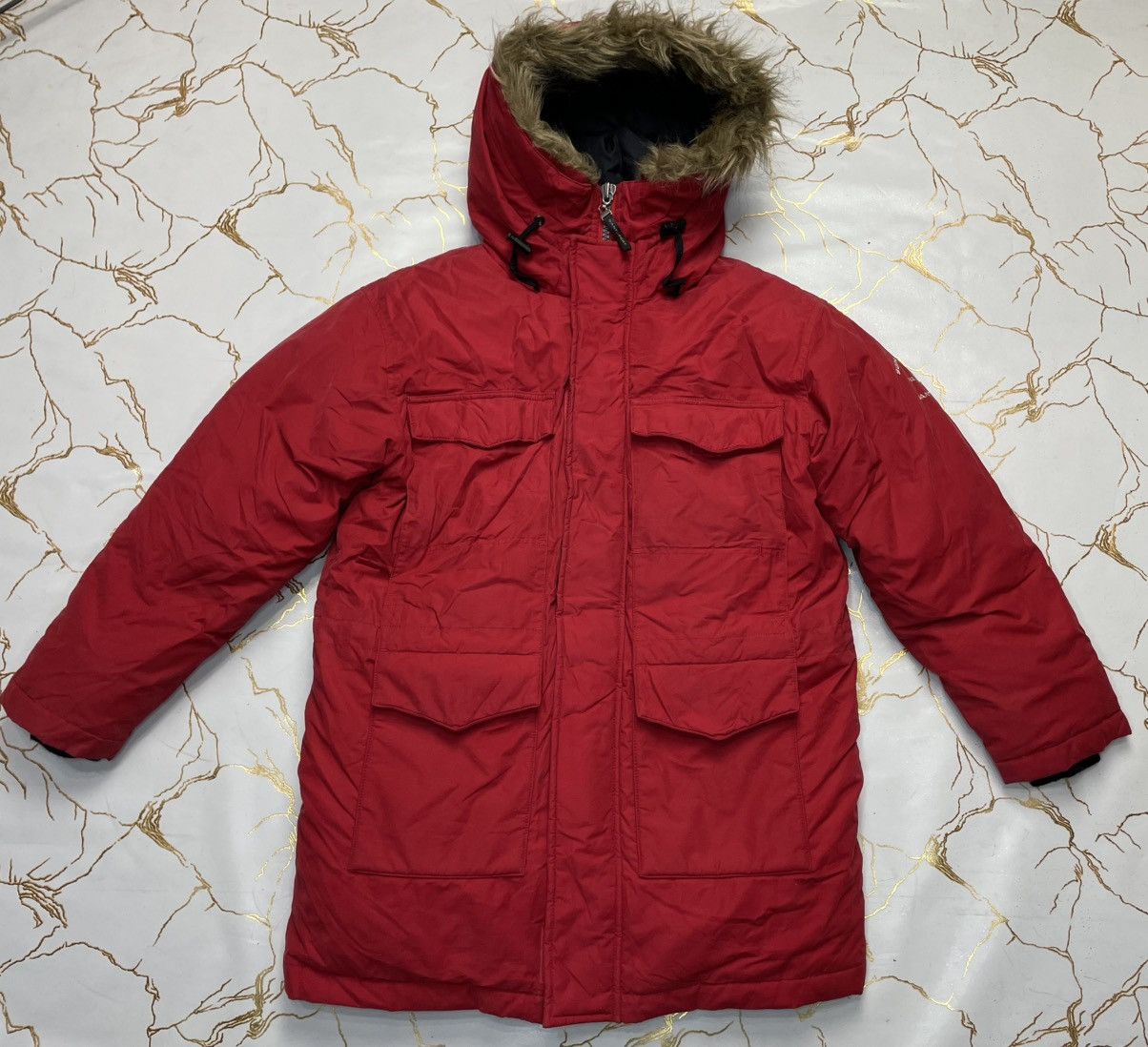 Gant GANT SPORT Women Red Super Padded Hooded Jacket Parka Large Size L / US 10 / IT 46 - 1 Thumbnail