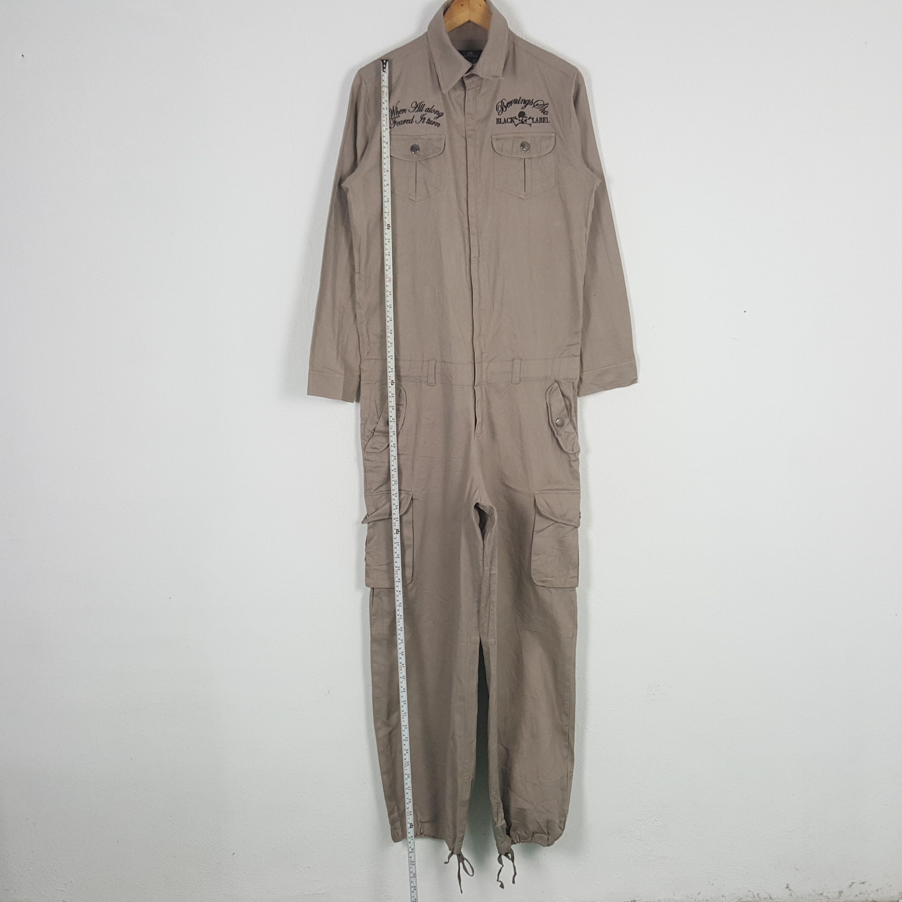 If Six Was Nine × Japanese Brand × Vintage Vintage Berning Sha Black Label Punk Coverall Jacket C284N18 Size US S / EU 44-46 / 1 - 7 Thumbnail