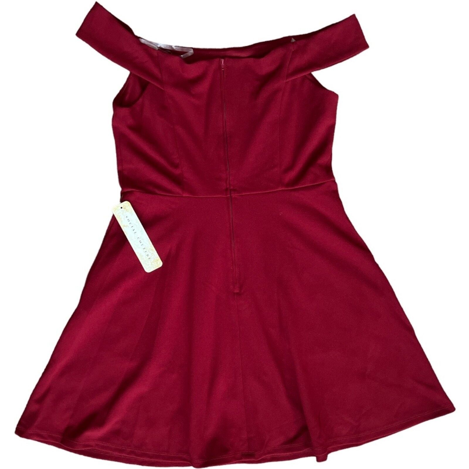 Other Social Couture Wine Red A Line Mini Dress, L Size L / US 10 / IT 46 - 4 Thumbnail