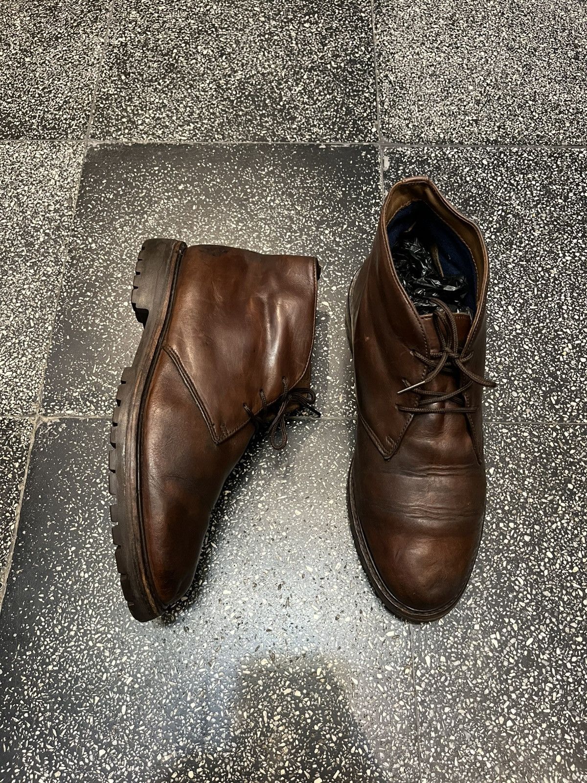 Polo Ralph Lauren Ralph Lauren RRL Army Bex Sole Boots Leather Chuka Brown Size US 8.5 / EU 41-42 - 1 Thumbnail