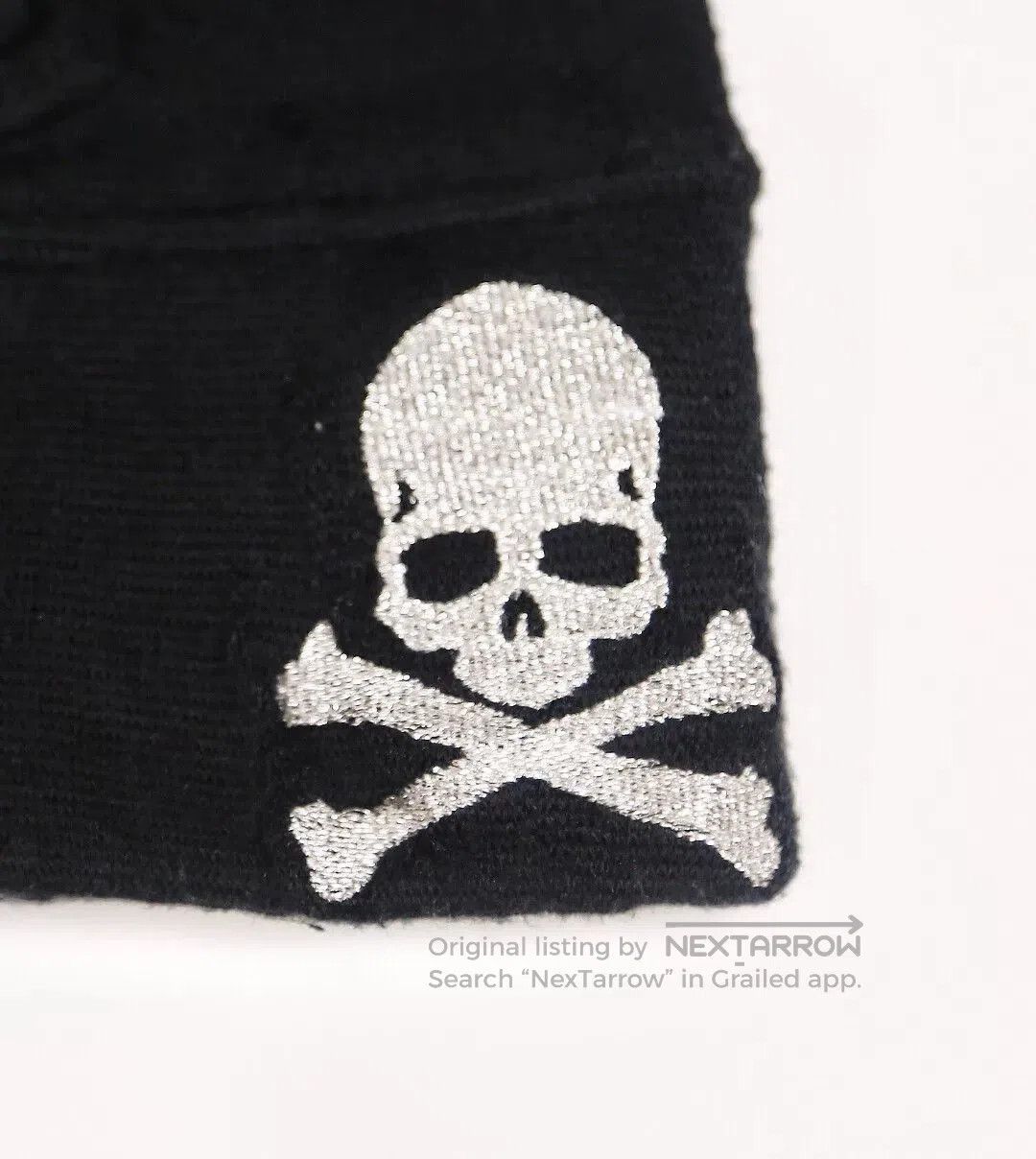 Mastermind Japan mastermind Japan MMJ Skull Embroidery Fingerless Gloves. Size ONE SIZE - 2 Thumbnail