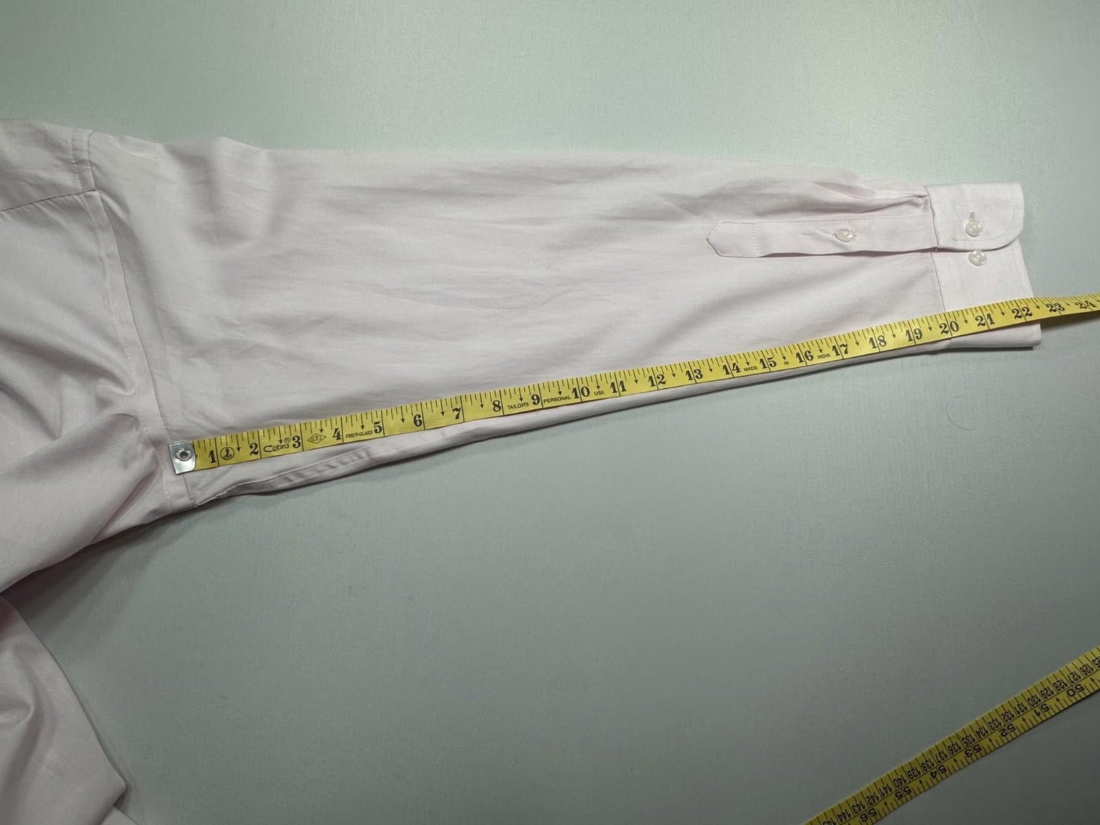 Club Room Club Room Stretch Reg Fit Easy Care Button Down Pink 34/35 L Size 42R - 10 Thumbnail