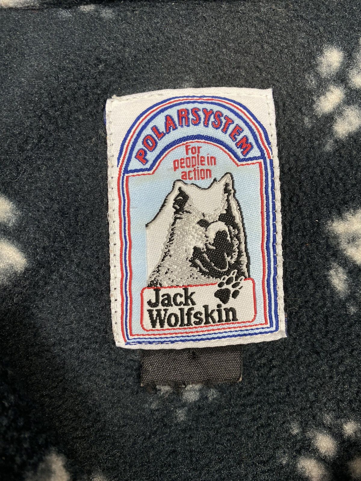Jack Wolfskin Vintage Jack Wolfskin Polarsystem Paw Prints Fleece Jacket Size US M / EU 48-50 / 2 - 10 Thumbnail