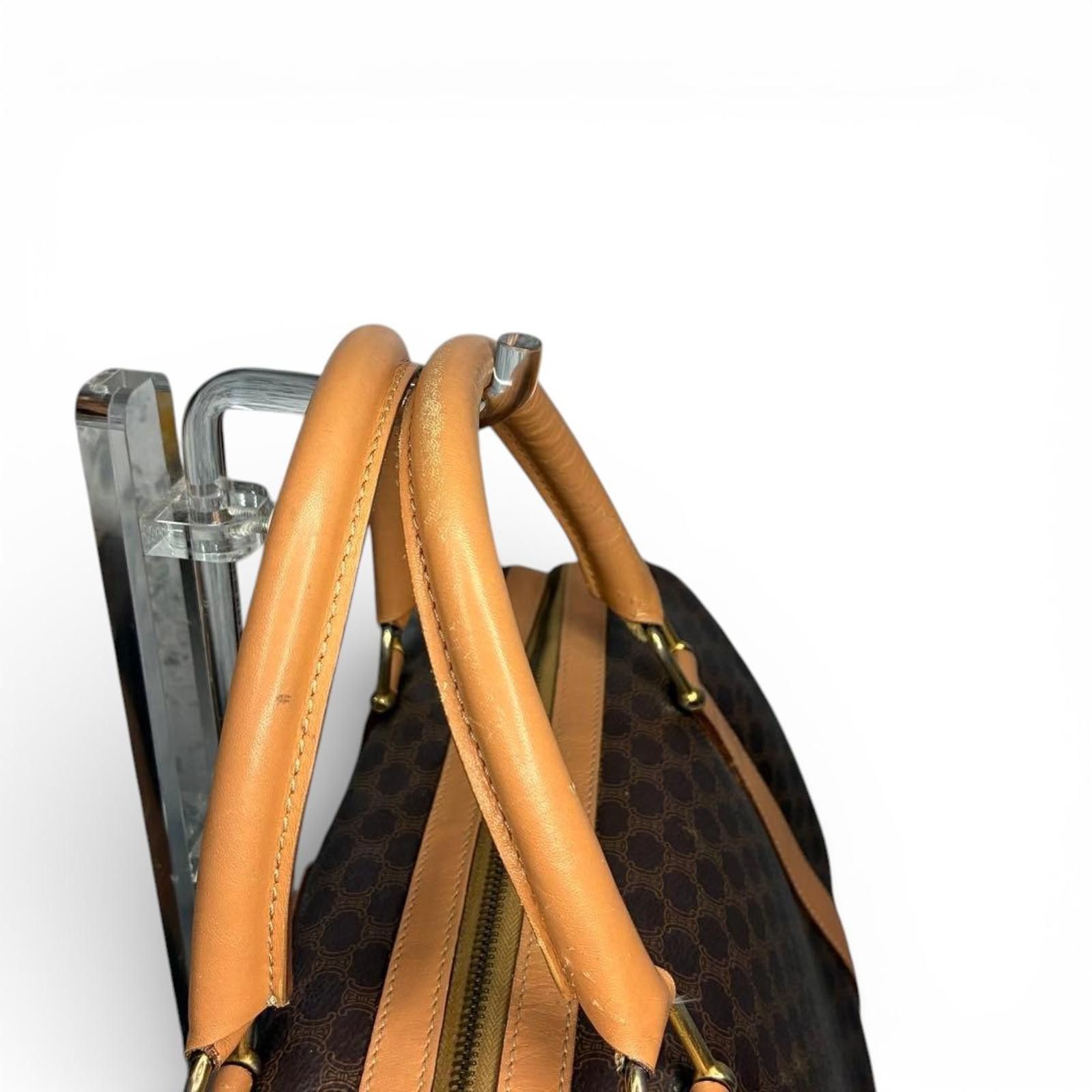 Celine Celine - Brown Monogram Canvas Leather Handbag Size ONE SIZE - 5 Thumbnail